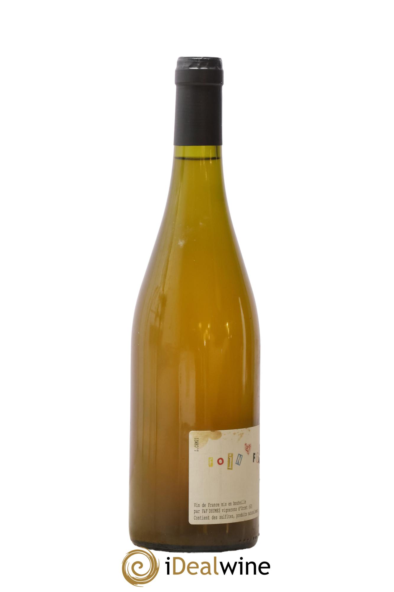 Vin de France Foin Foin François Dhumes 2020 - Lot de 1 bouteille - 1