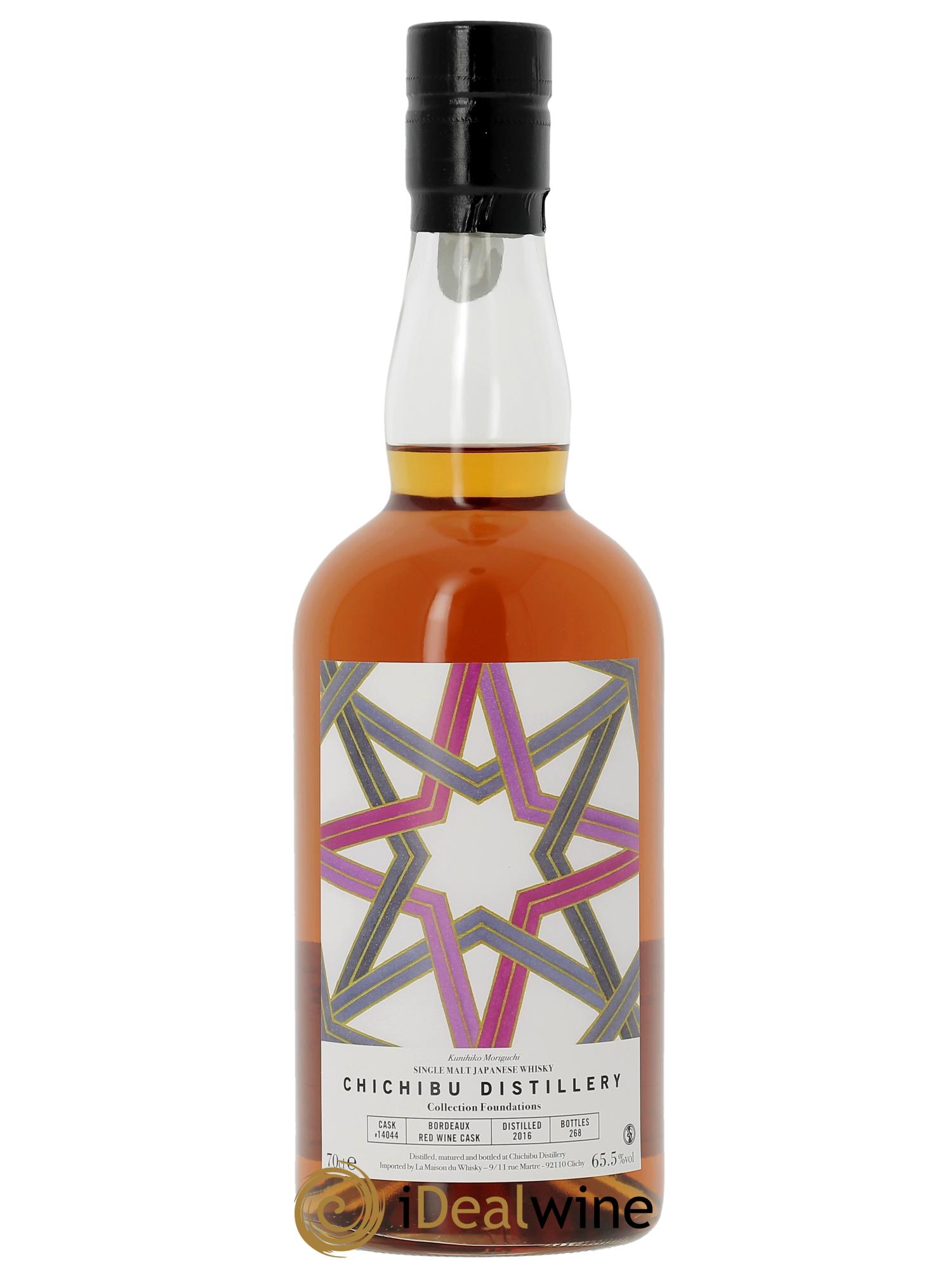 Whisky Chichibu Chichibu 8 ans 2016 Single Cask #14044 Bordeaux Red Wine Cask Foundations 2016 - Lotto di 1 bottiglia - 1