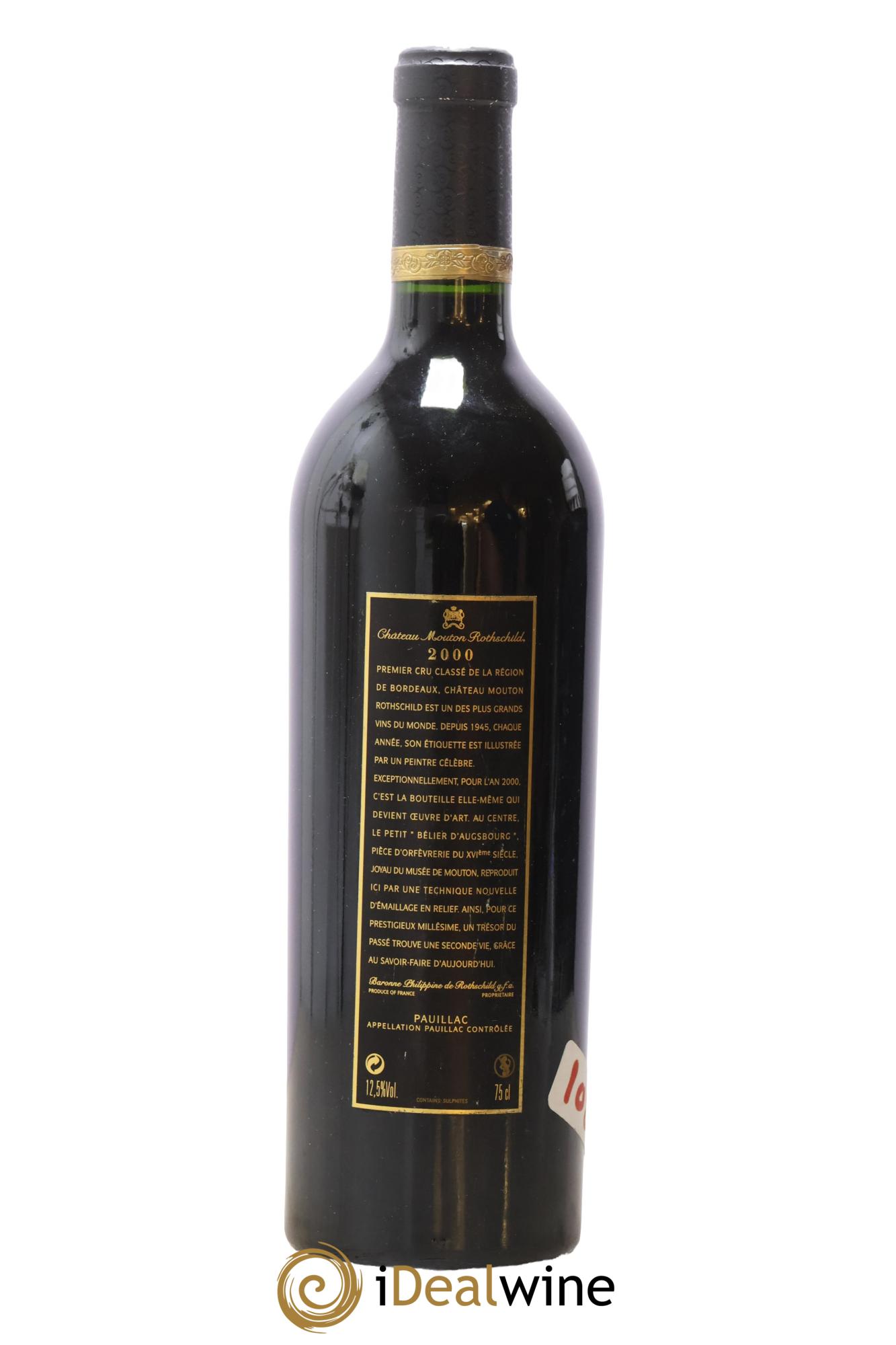 Château Mouton Rothschild 1er Grand Cru Classé 2000 - Posten von 1 Flasche - 1