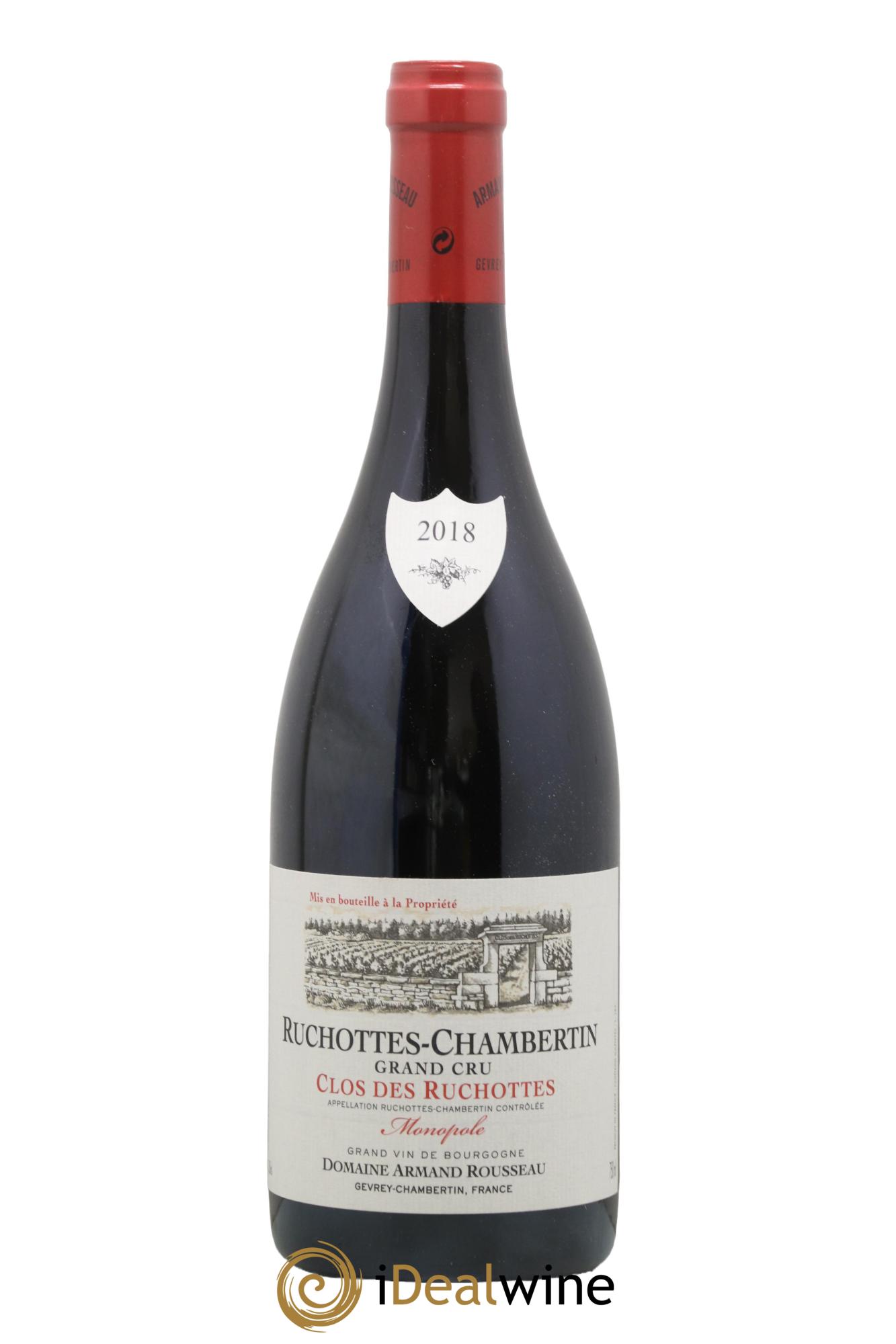 Ruchottes-Chambertin Grand Cru Clos des Ruchottes Armand Rousseau (Domaine) 2018 - Posten von 1 Flasche - 0