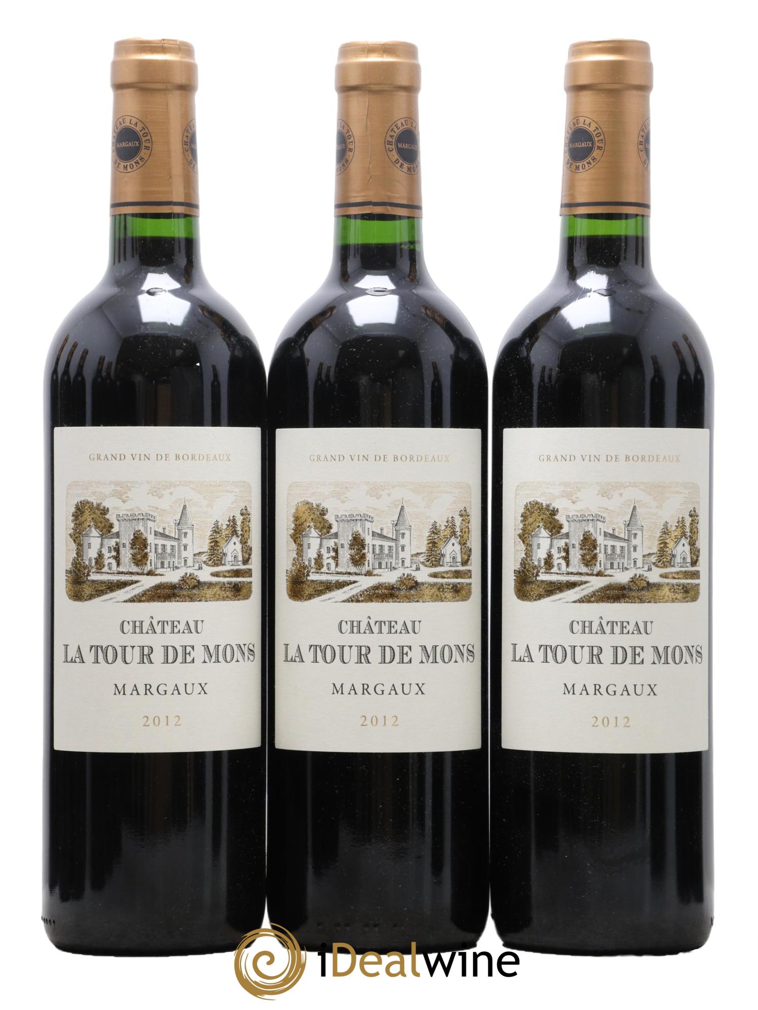 Château la Tour de Mons Cru Bourgeois 2012 - Lot de 12 bouteilles - 1