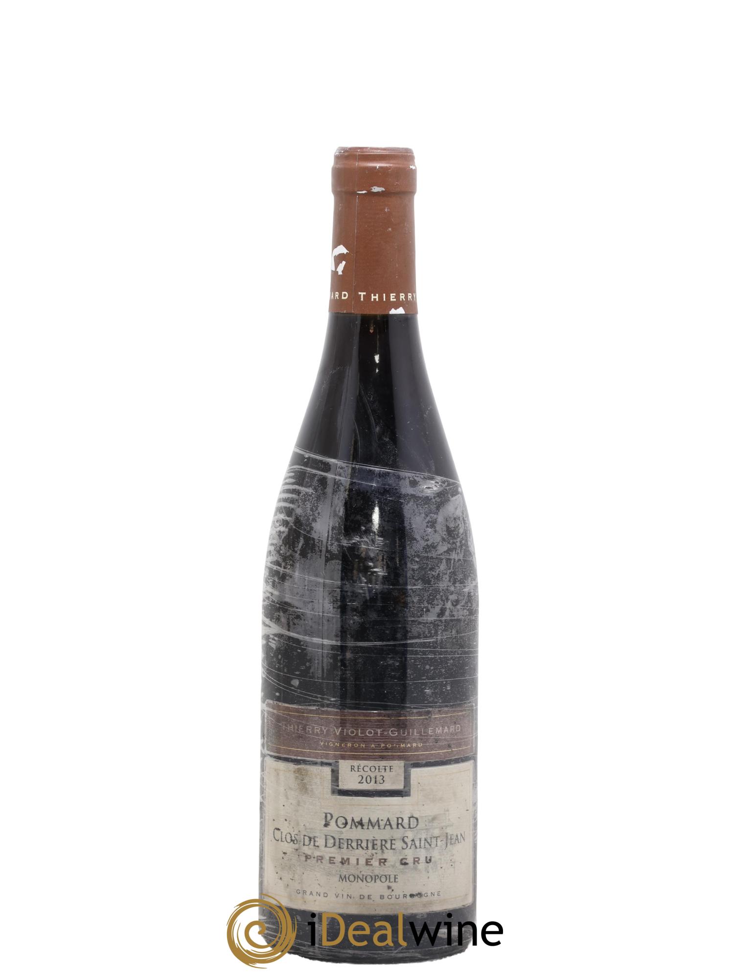Pommard 1er Cru Clos de Derrière St. Jean Violot-Guillemard 2013 - Lot de 1 bouteille - 0