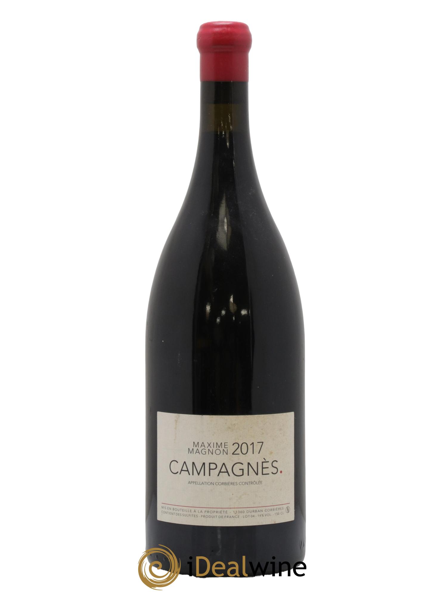 Corbières Campagnès Maxime Magnon 2017 - Lot de 1 magnum - 0