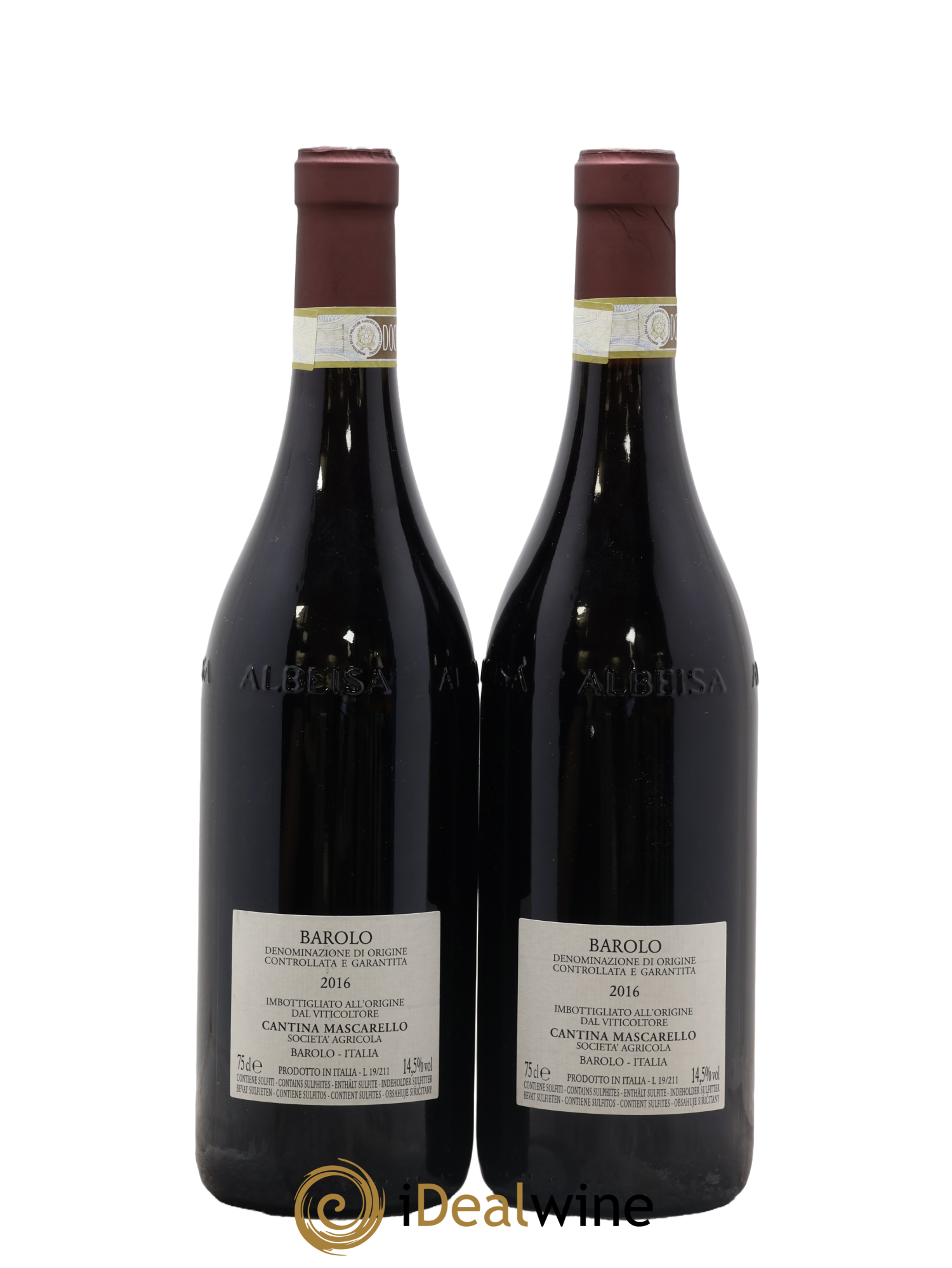 Barolo DOCG Bartolo Mascarello 2016 - Lot de 2 bouteilles - 1