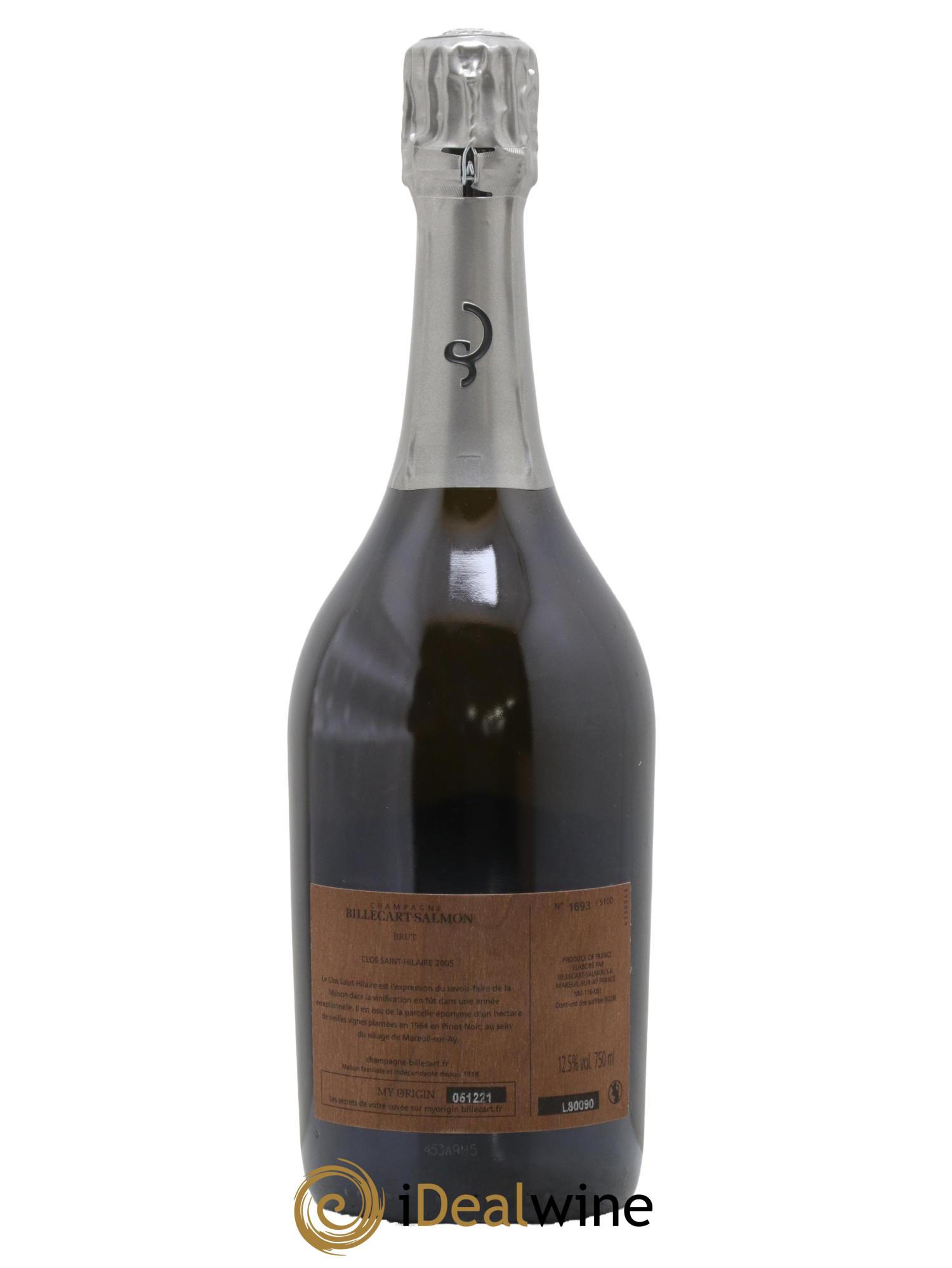 Le Clos Saint-Hilaire Billecart-Salmon 2005 - Lotto di 1 bottiglia - 1