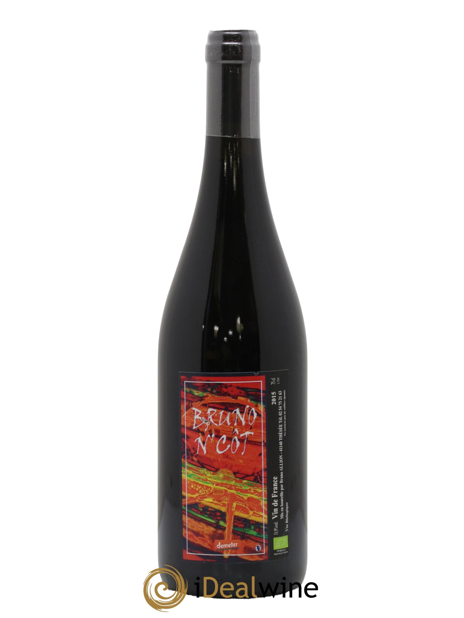 Vin de France Bruno N'Cot 2015 - Lot de 1 bouteille - 0
