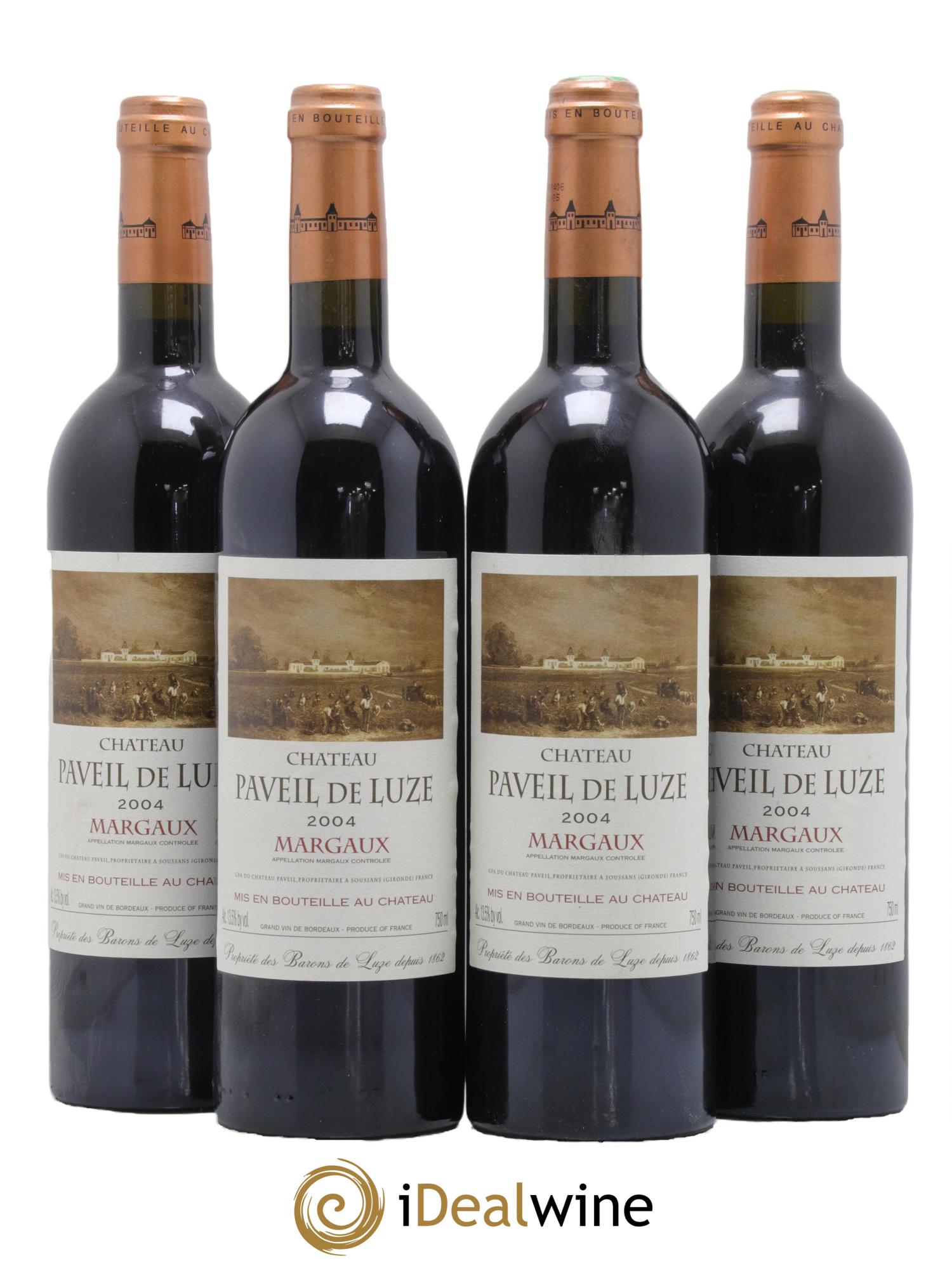 Château Paveil de Luze Cru Bourgeois 2004 - Lot de 4 bouteilles - 0