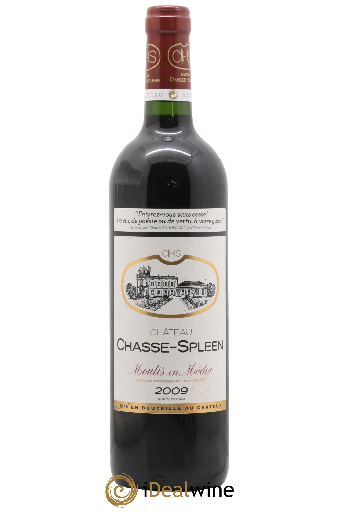 Château Chasse Spleen 2009 - Lot de 1 bouteille - 0