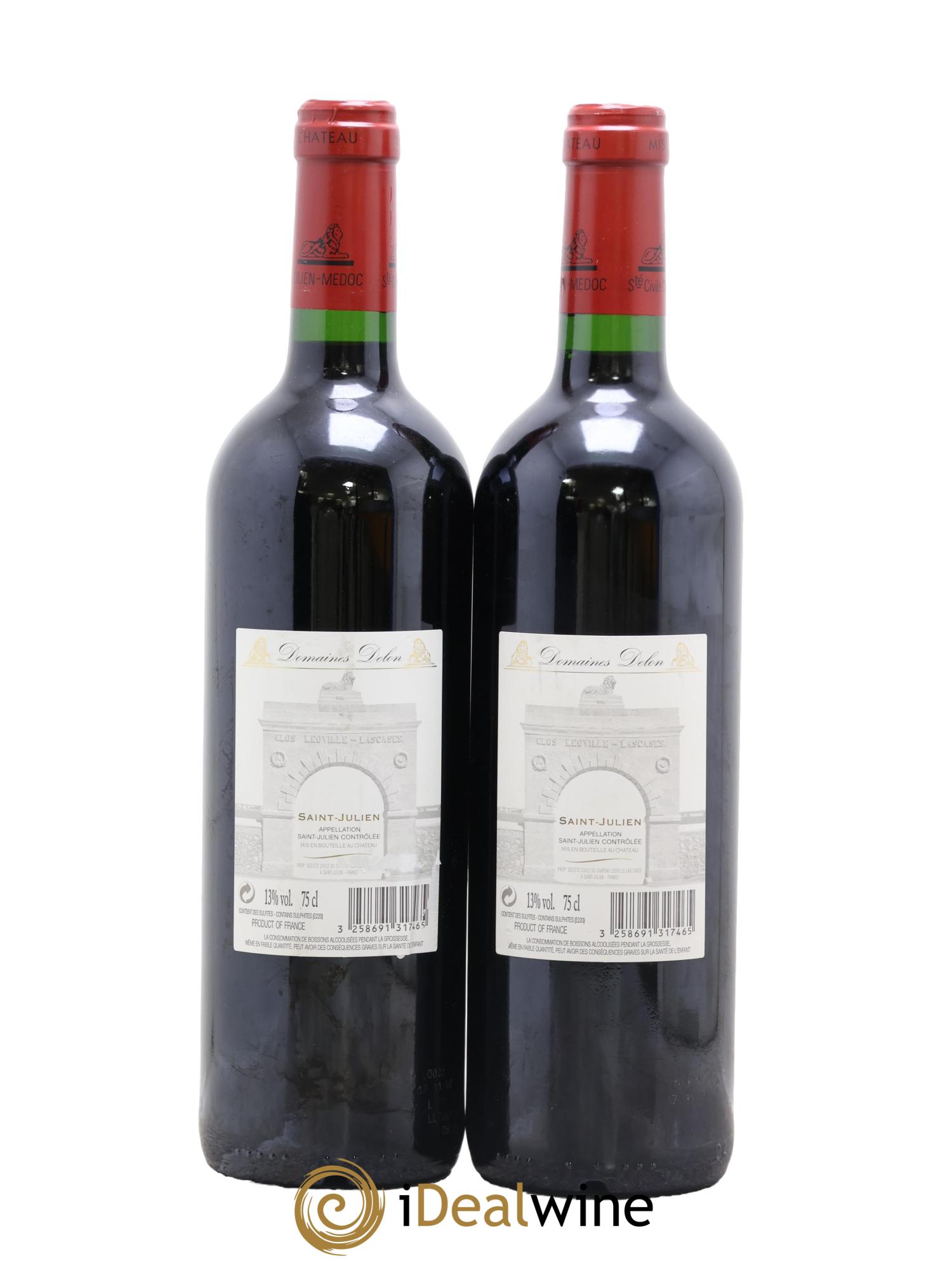 Château Léoville Las Cases 2ème Grand Cru Classé 2006 - Lot of 2 bottles - 1