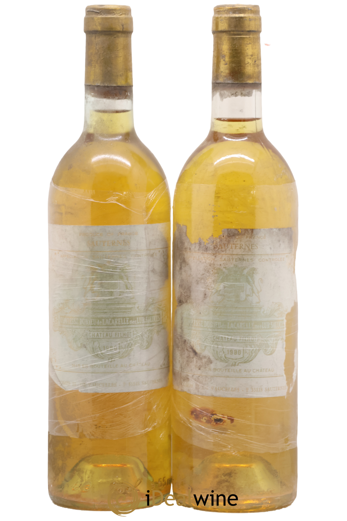 Château Filhot 2ème Grand Cru Classé 1980 - Posten von 2 Flaschen - 0