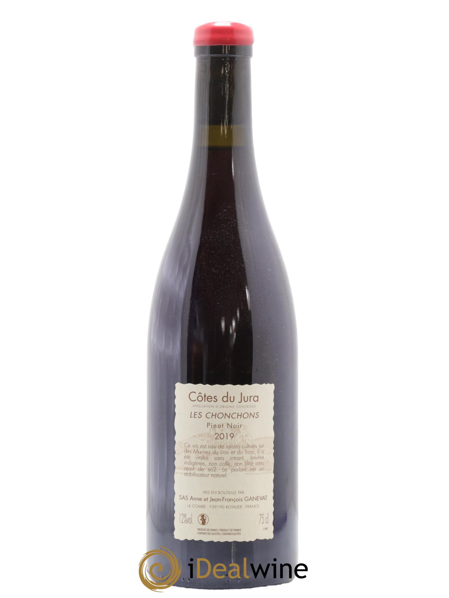 Côtes du Jura Pinot Noir Les Chonchons Anne et Jean François Ganevat 2019 - Lot de 1 bouteille - 1