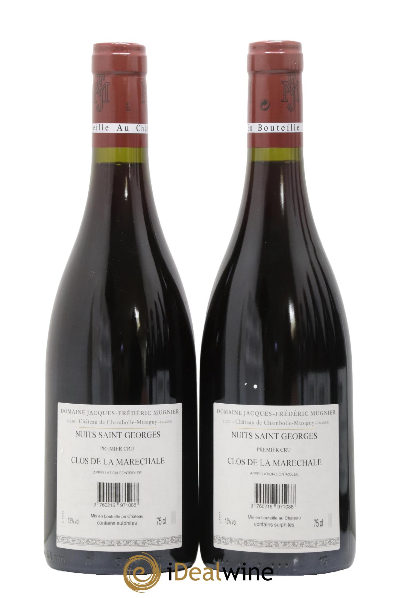 Nuits-Saint-Georges 1er Cru Clos de La Maréchale Jacques-Frédéric Mugnier 2014 - Posten von 2 Flaschen - 1