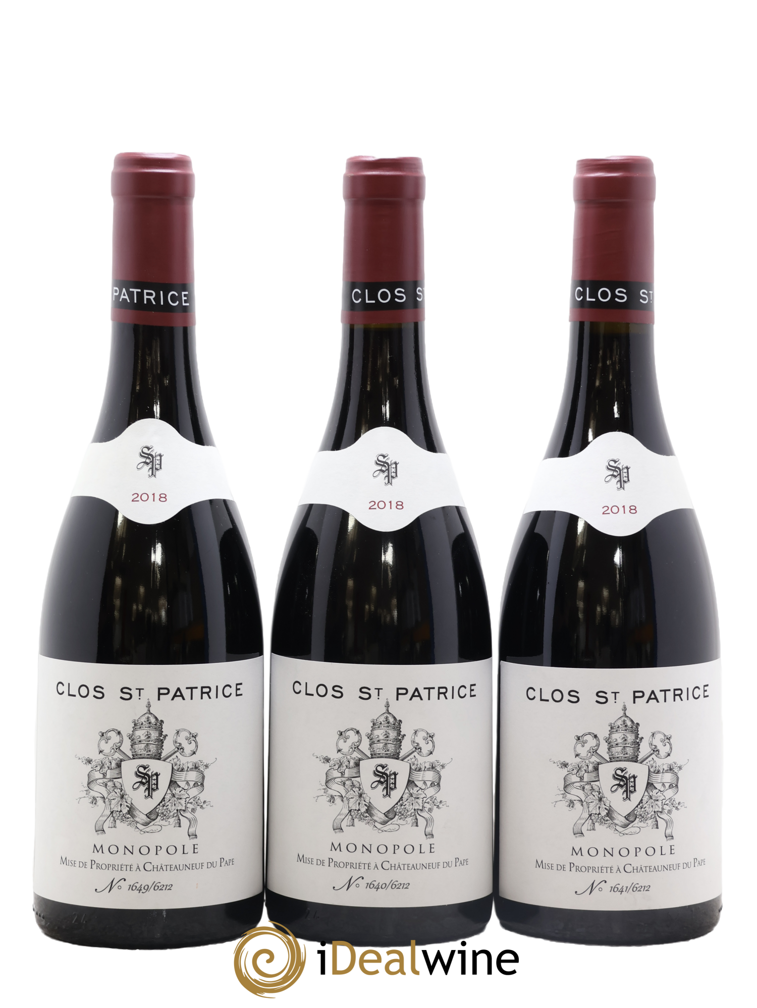 Châteauneuf-du-Pape Clos Saint-Patrice 2018 - Lot of 3 bottles - 0