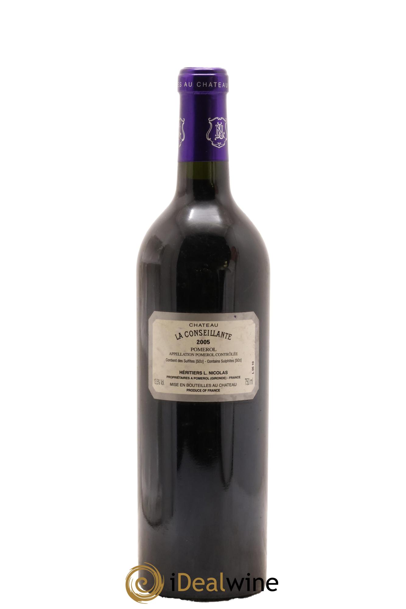 Château la Conseillante 2005 - Lot de 1 bouteille - 1