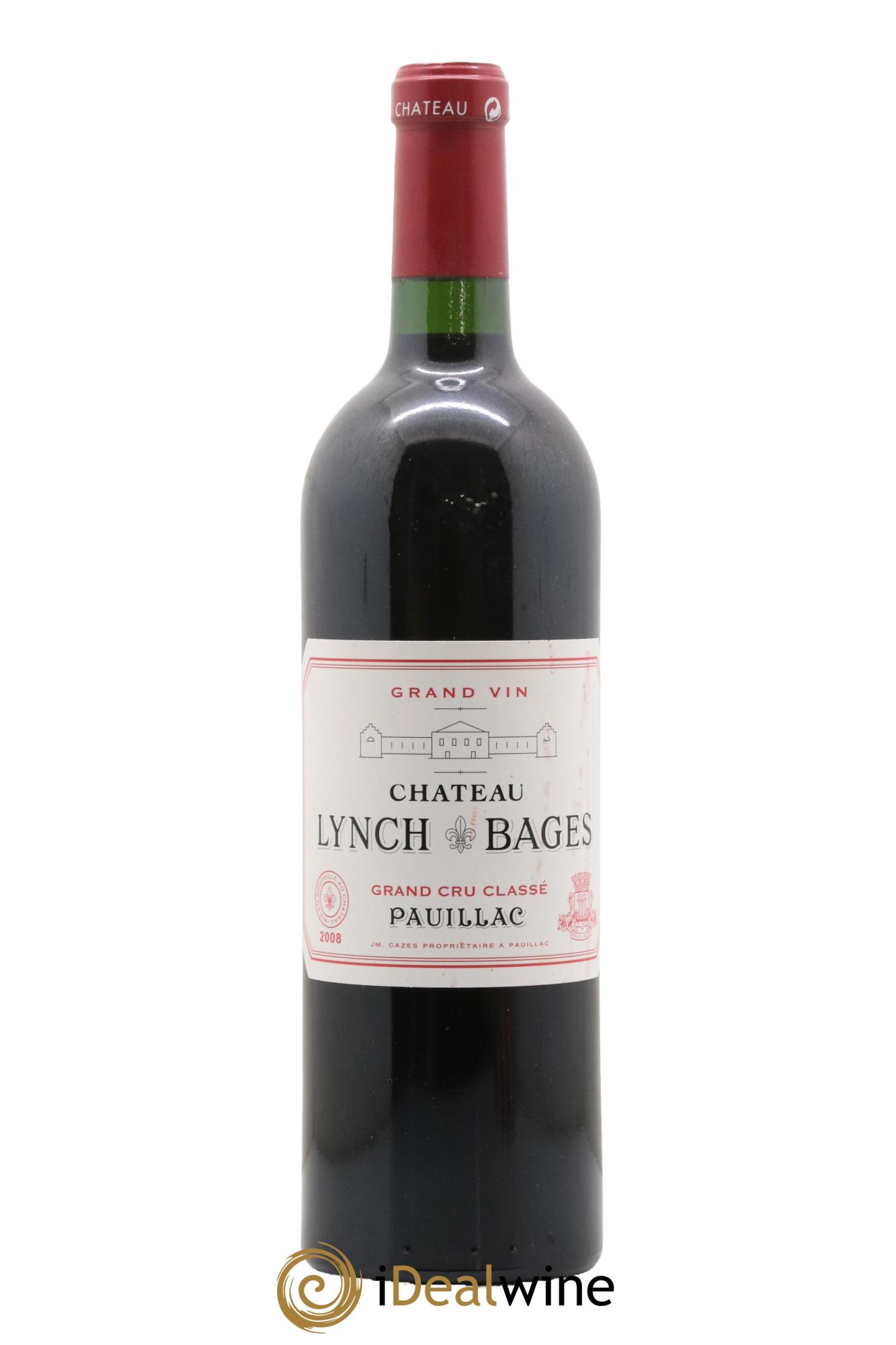 Château Lynch Bages 5ème Grand Cru Classé 2008 - Lot de 1 bouteille - 0