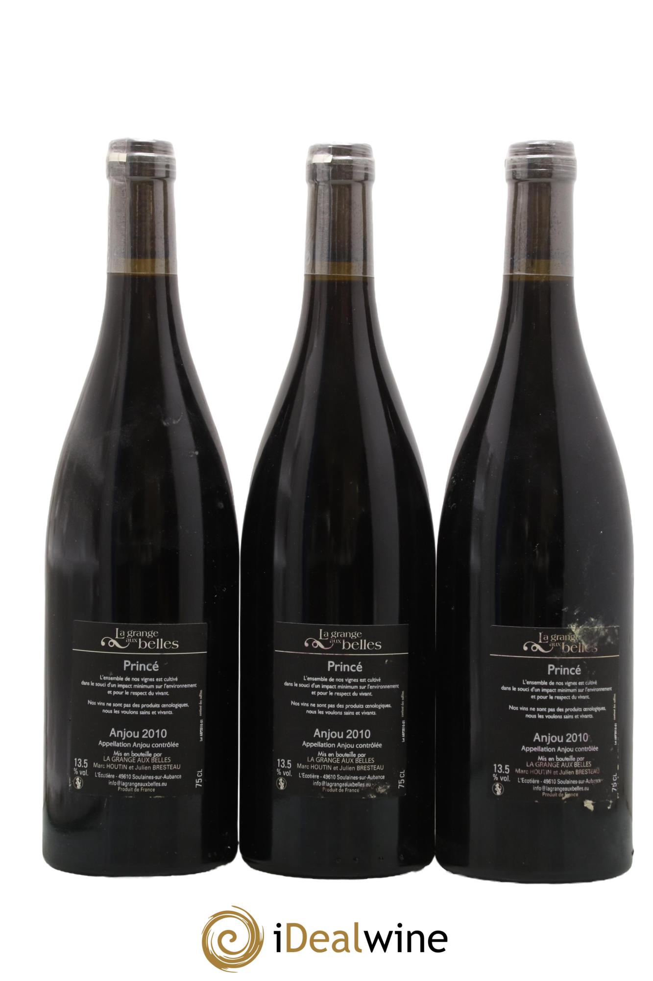 Anjou Grange Aux Belles Princé 2010 - Lot de 3 bouteilles - 1