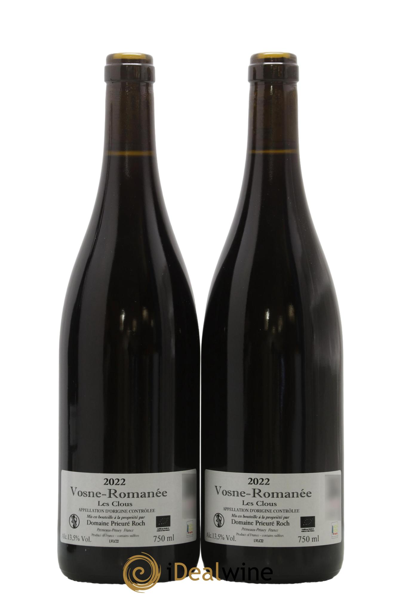 Vosne-Romanée Les Clous Prieuré Roch 2022 - Lotto di 2 bottiglie - 1