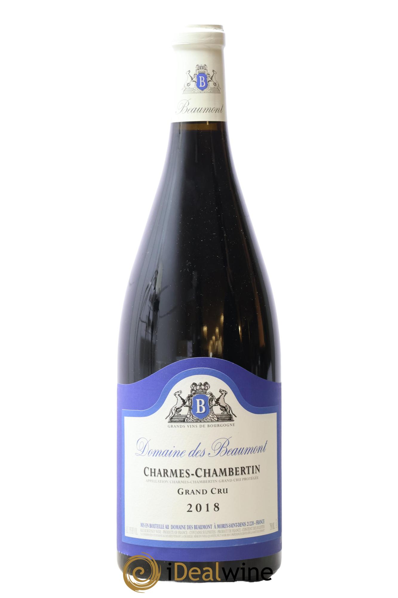 Charmes-Chambertin Grand Cru Domaine des Beaumont 2018 - Lot de 1 magnum - 0