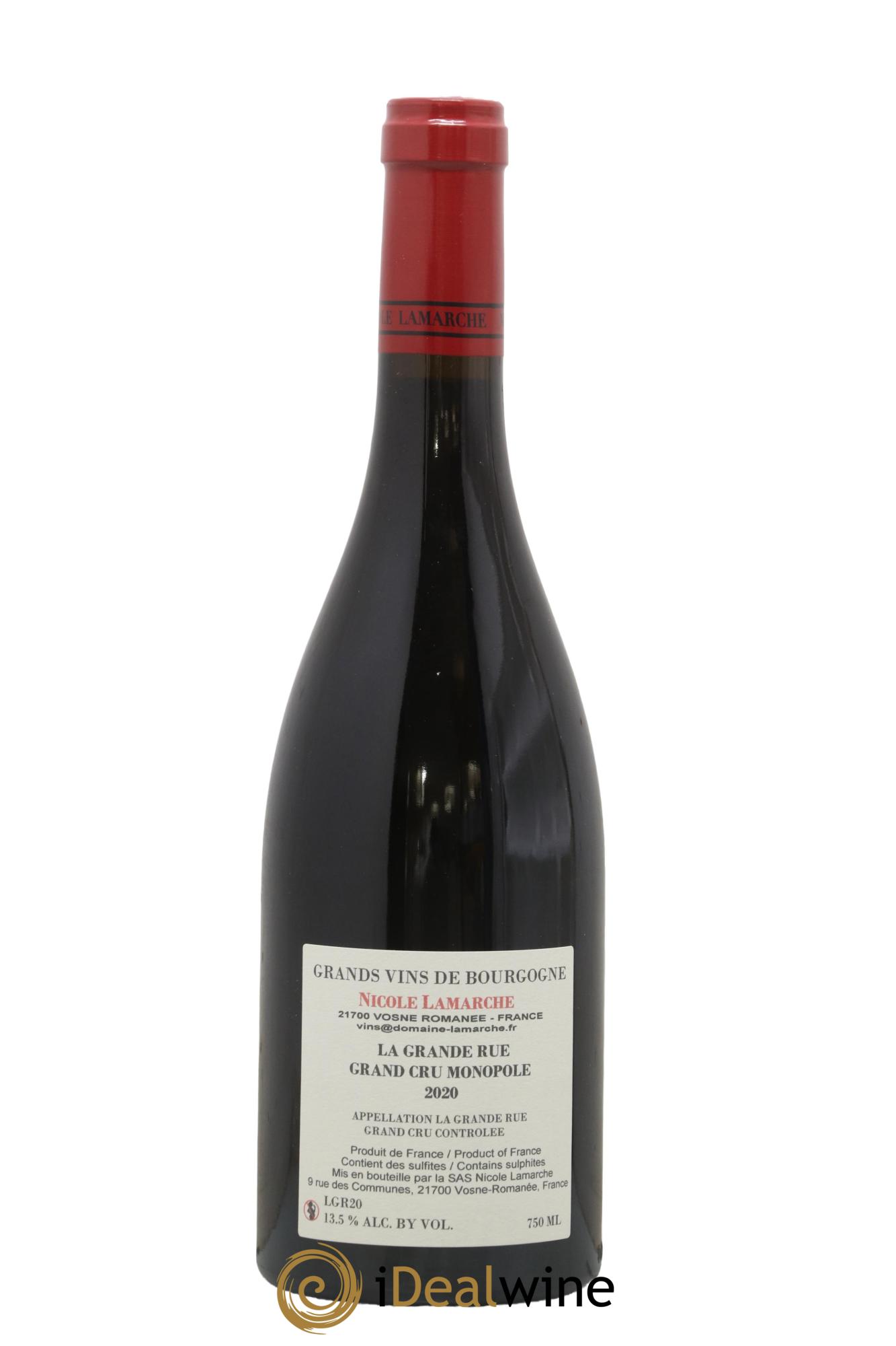 La Grande Rue Grand Cru Lamarche (Domaine) 2020 - Lot de 1 bouteille - 1