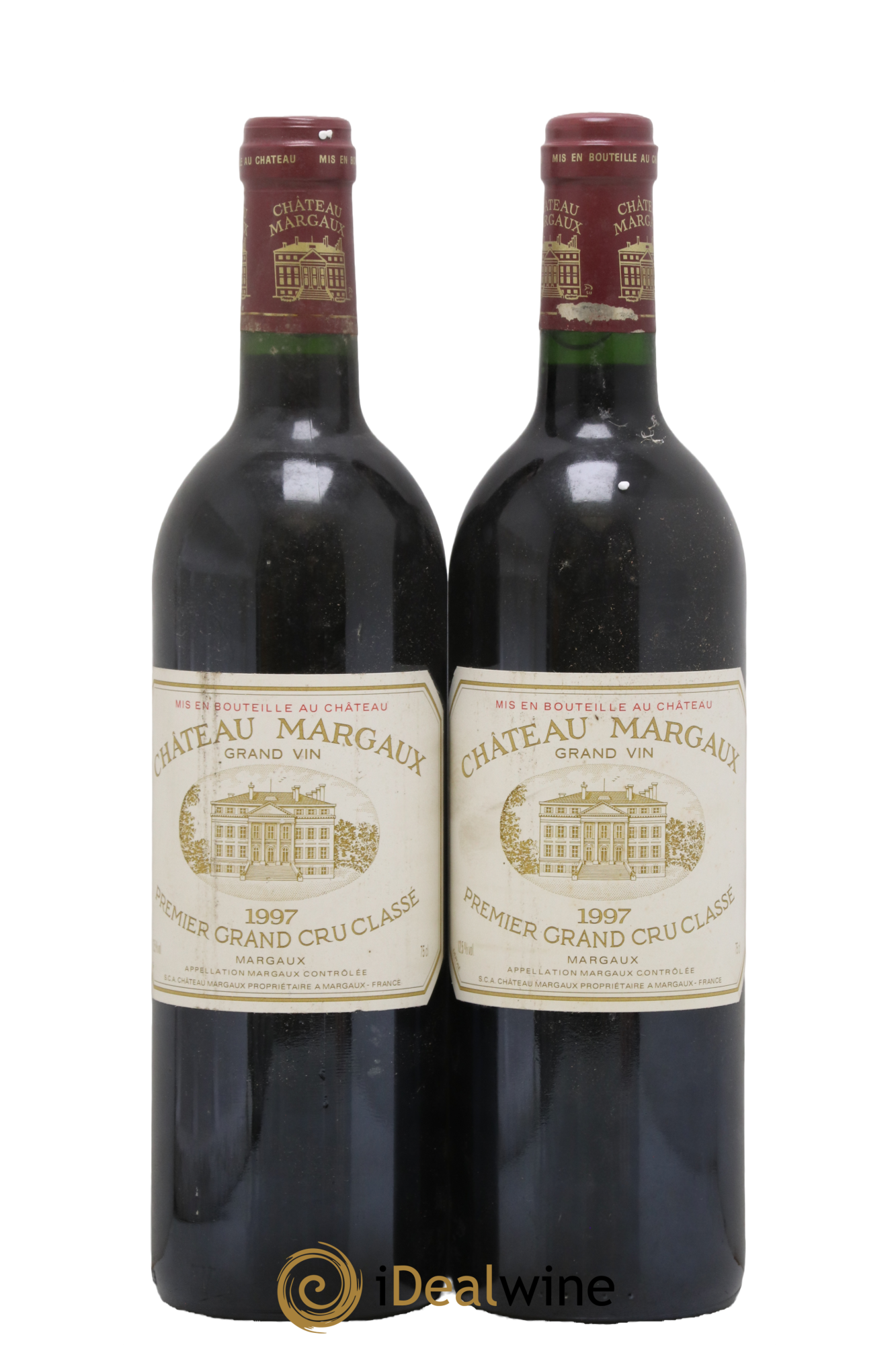 Château Margaux 1er Grand Cru Classé 1997 - Lot de 2 bouteilles - 0