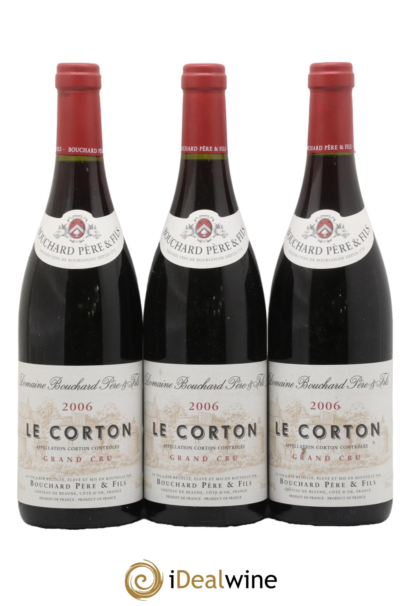 Corton Grand Cru Le Corton Bouchard Père & Fils 2006 - Lot of 3 bottles - 0
