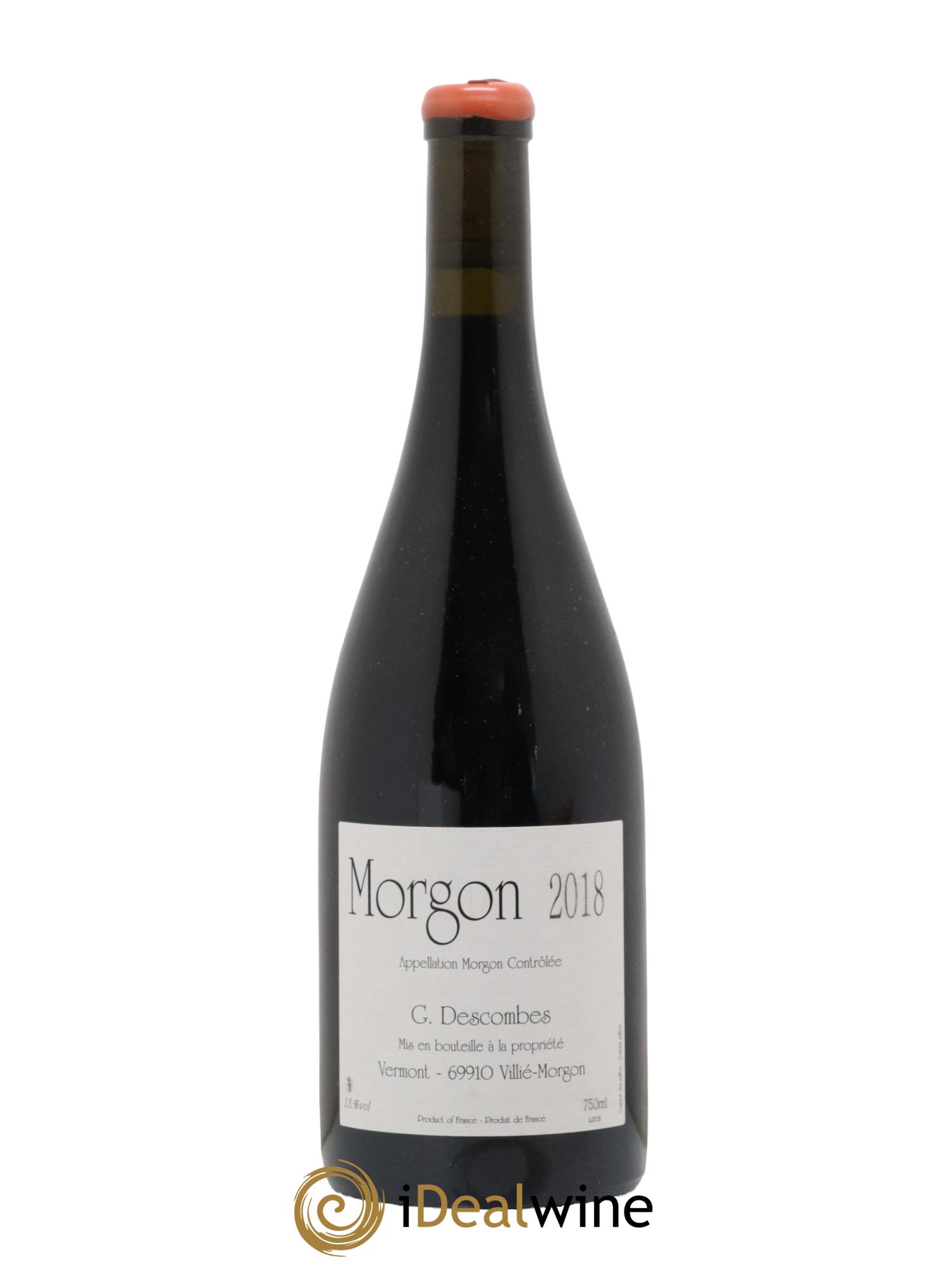 Morgon Vieilles vignes Georges Descombes (Domaine) 2018 - Lot de 1 bouteille - 0