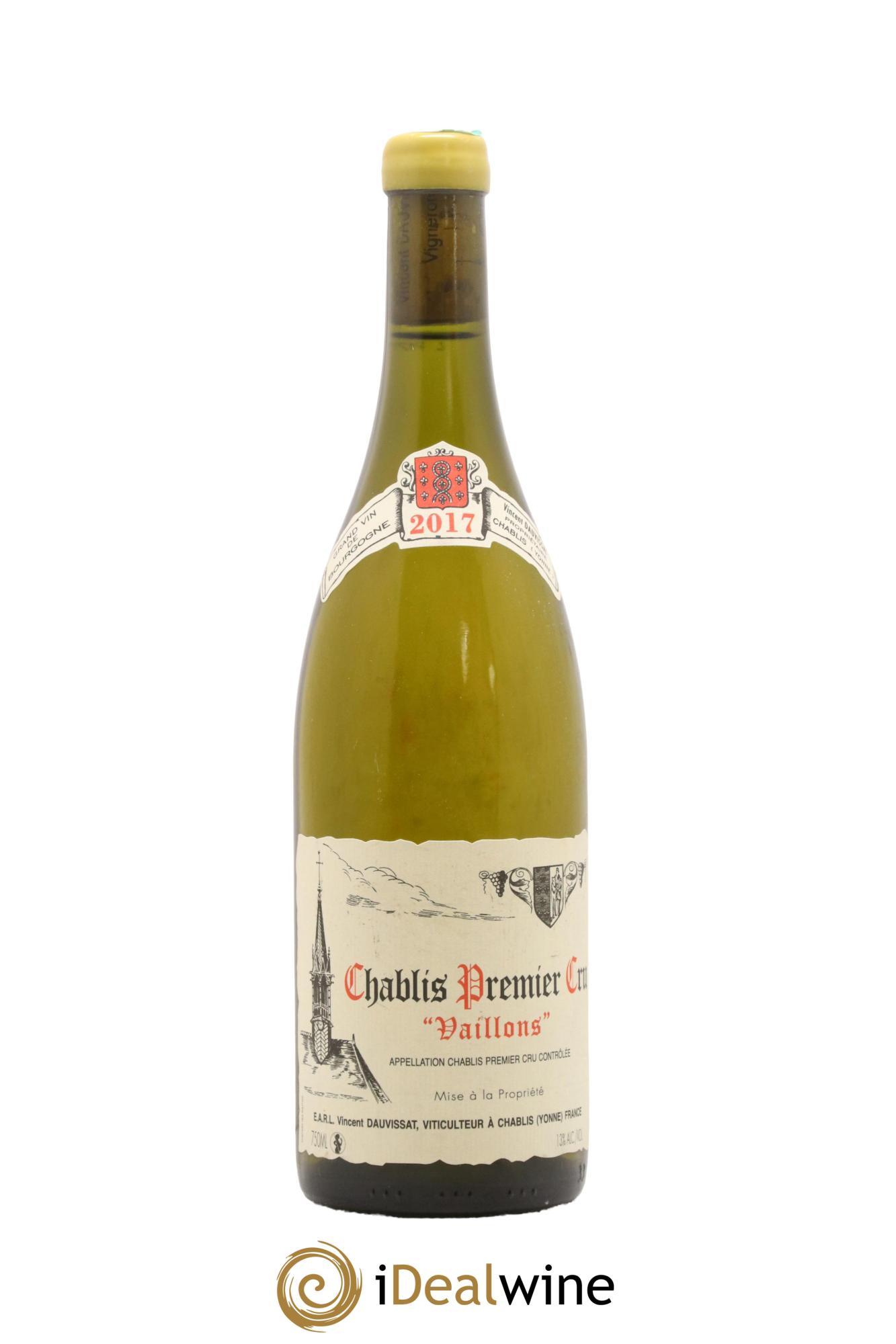 Chablis 1er Cru Vaillons Vincent Dauvissat (Domaine) 2017 - Posten von 1 Flasche - 0