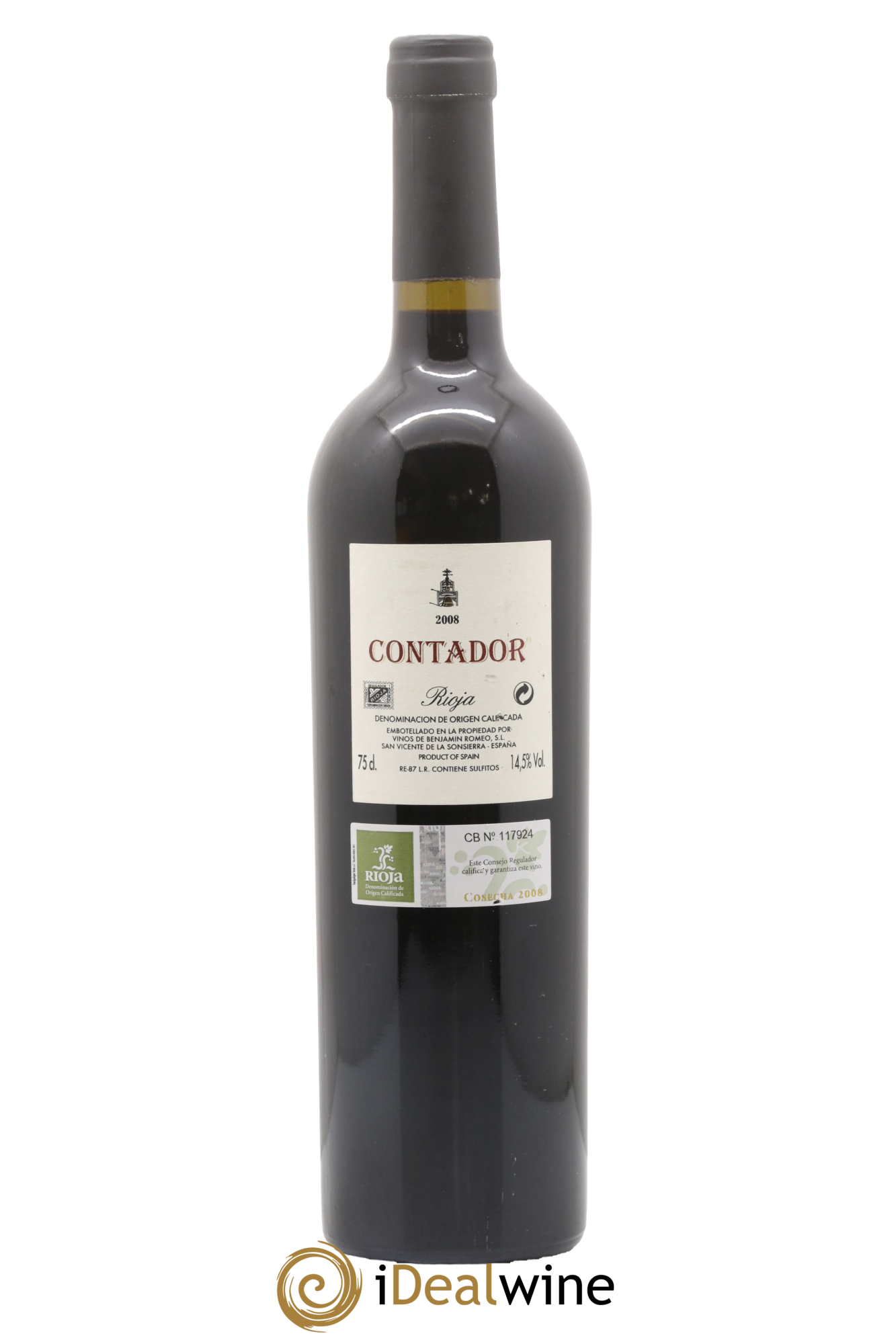 Rioja Bodega Contador  DOCA La Vina de Andres Romeo Benjamin Romeo 2008 - Lot of 1 bottle - 1