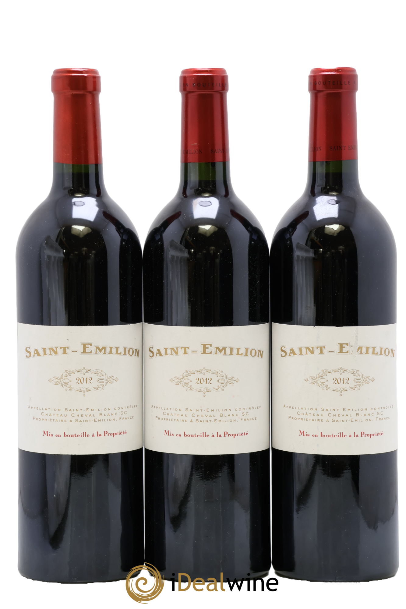 Saint-Émilion de Cheval Blanc (3ème vin) 2012 - Lot de 3 bouteilles - 0