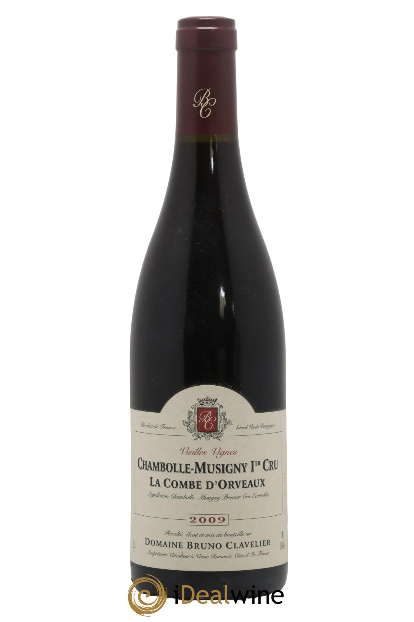 Chambolle-Musigny 1er Cru La Combe d'Orveaux Vieilles Vignes Bruno Clavelier 2009 - Lot de 1 bouteille - 0