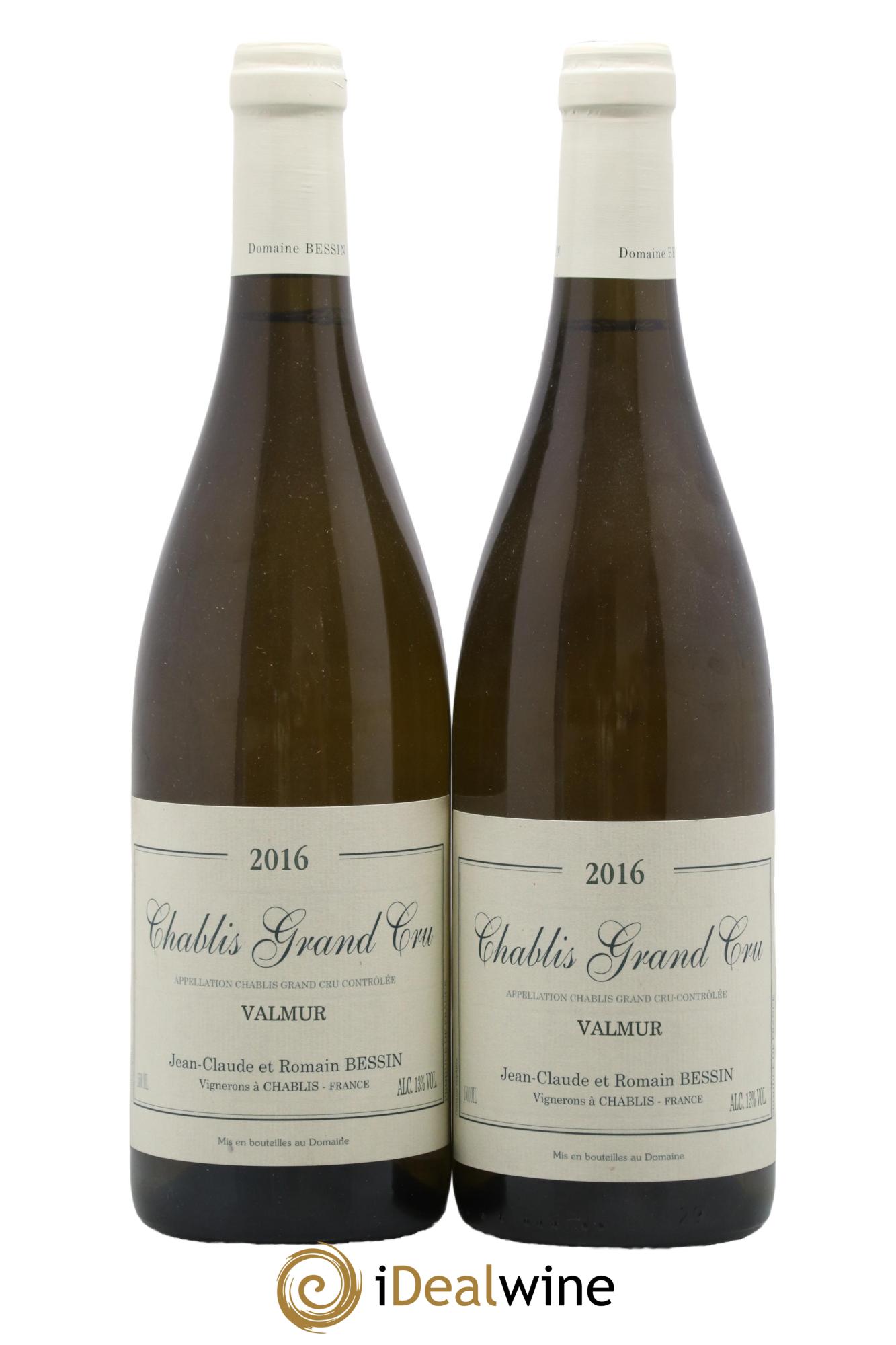 Chablis Grand Cru Valmur Jean-Claude & Romain Bessin 2016 - Lot de 2 bouteilles - 0