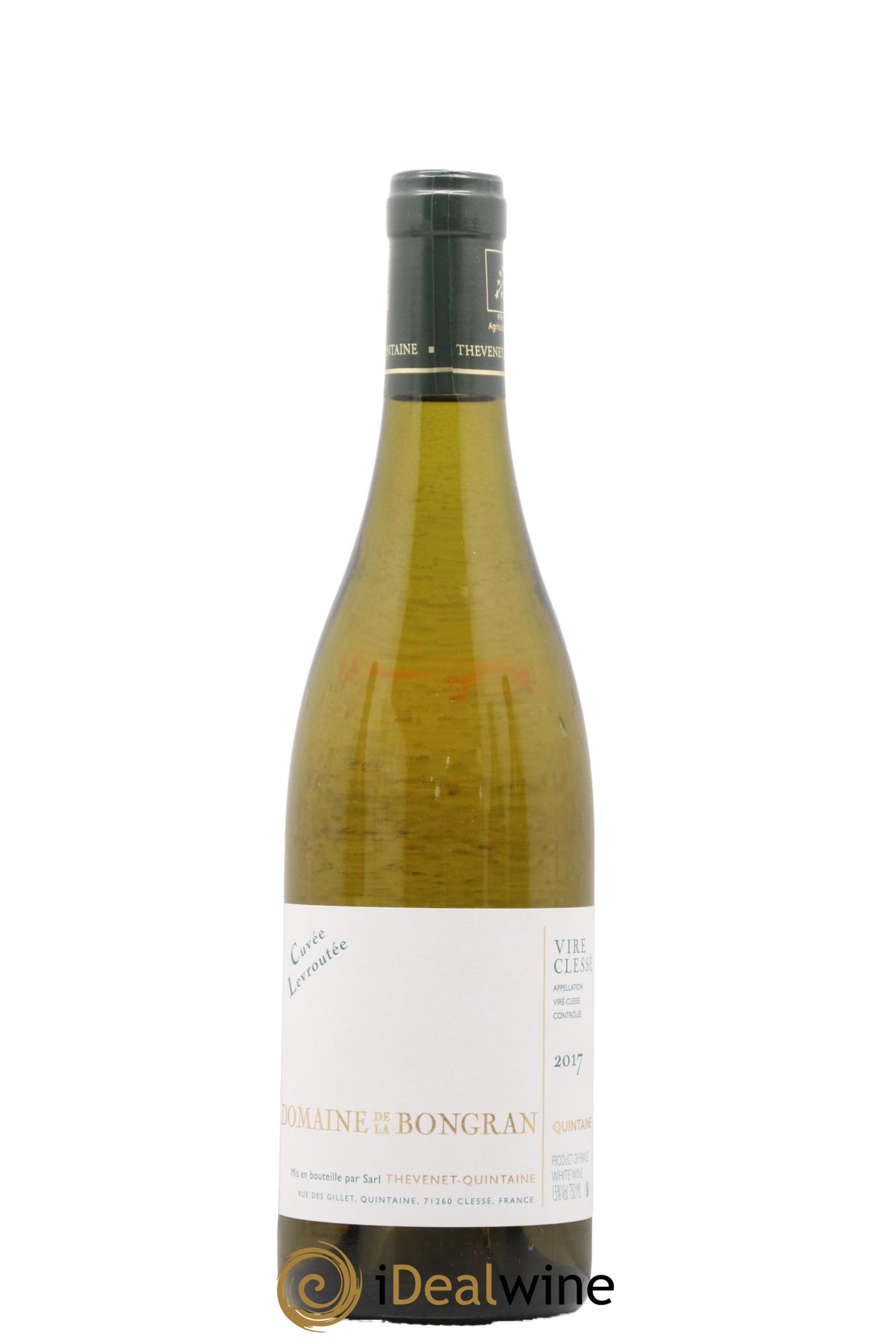 Viré-Clessé Cuvée Levroutée Domaine de la Bongran (J.Thevenet) 2017 - Lot de 1 bouteille - 0