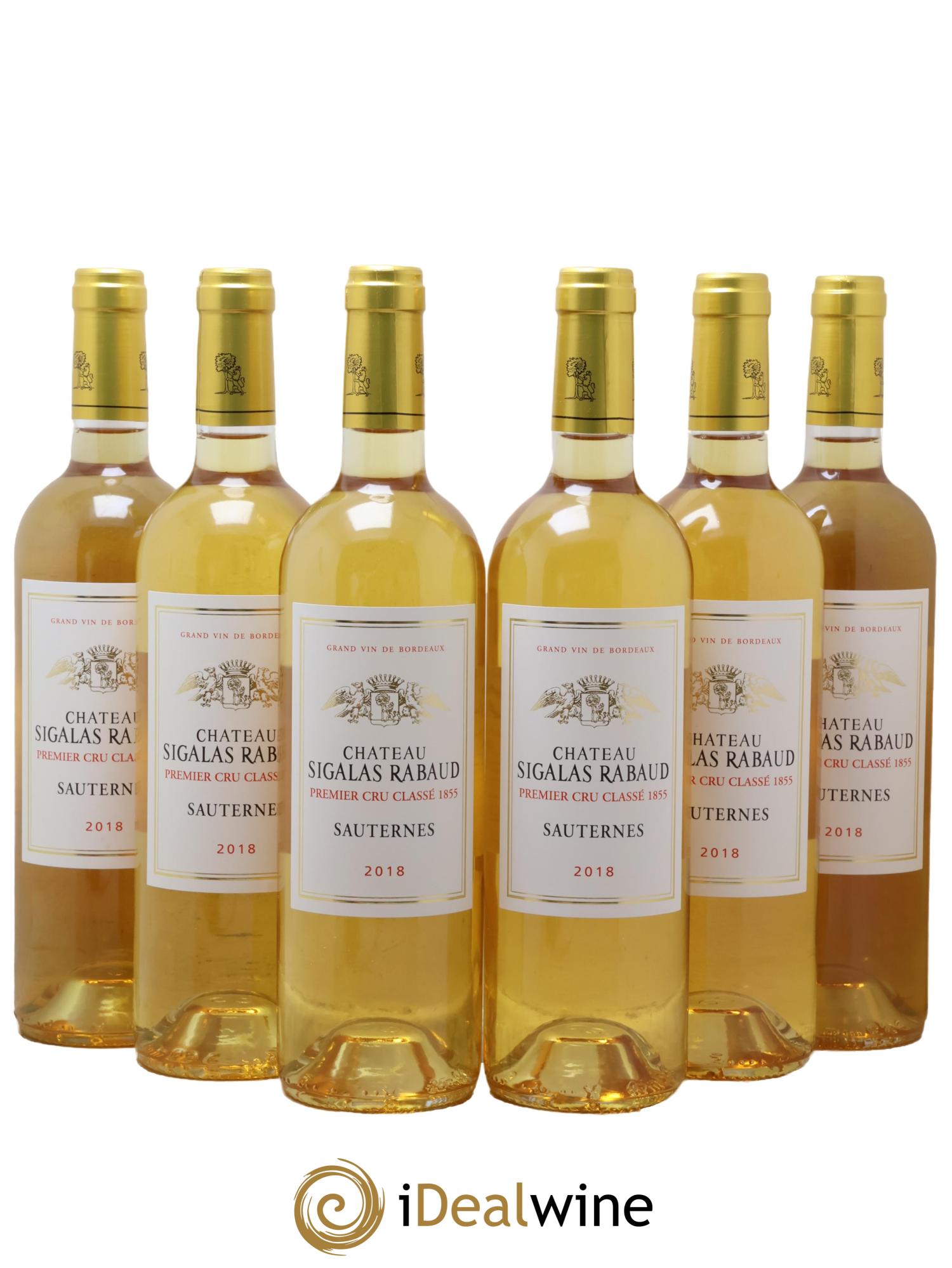 Château Sigalas Rabaud 1er Grand Cru Classé 2018 - Posten von 6 Flaschen - 0