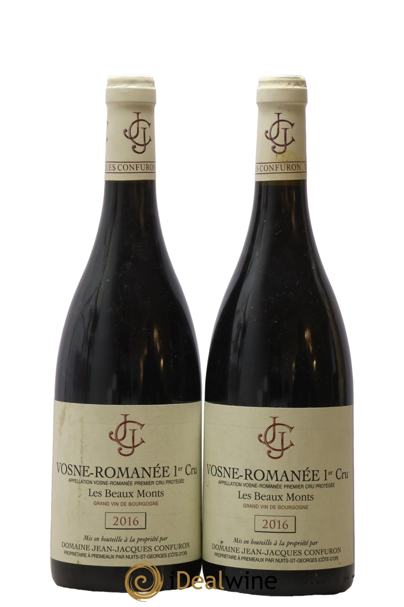 Vosne-Romanée 1er Cru Les Beaux Monts Jean-Jacques Confuron 2016 - Lot de 2 bouteilles - 0