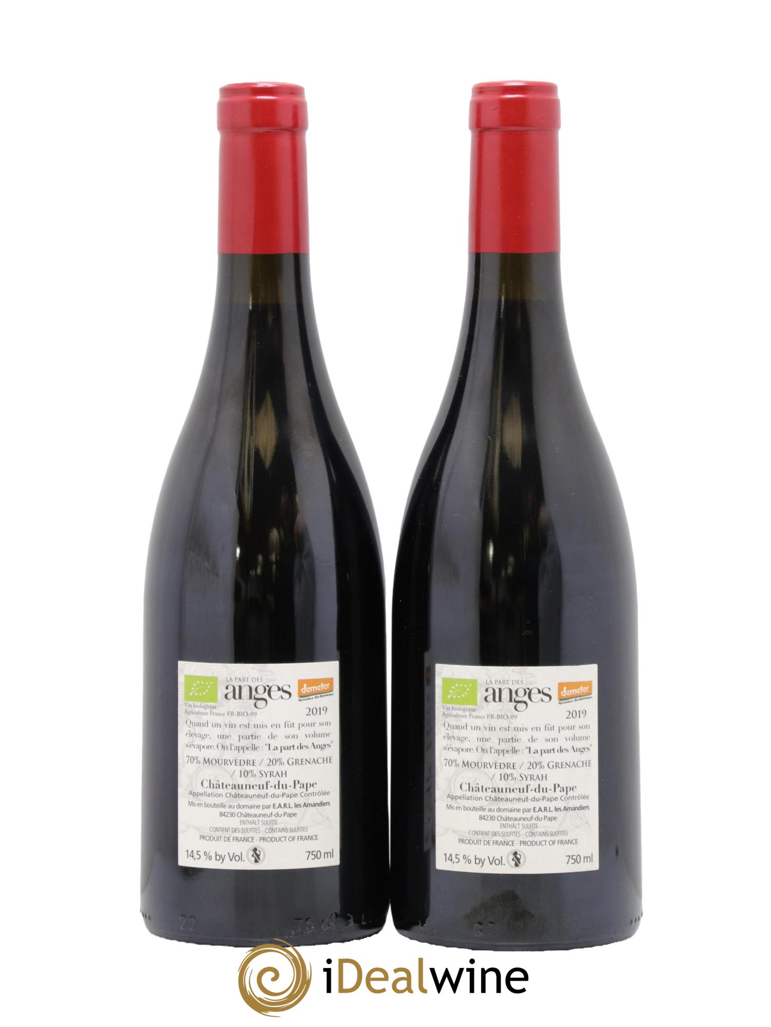 Châteauneuf-du-Pape La Part des Anges Raymond Usseglio (Domaine) 2019 - Lot de 2 bouteilles - 1