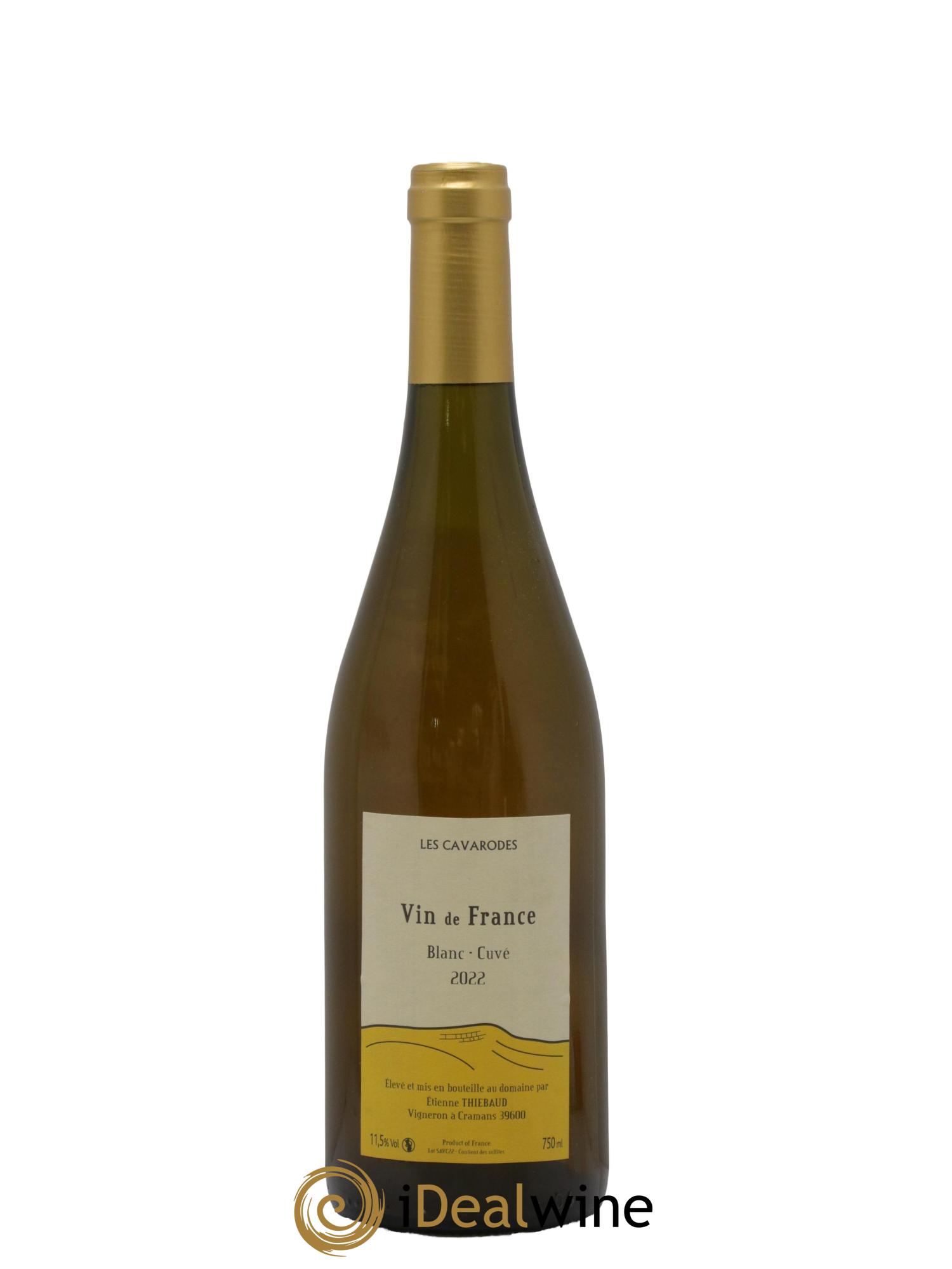 Vin de France Blanc Cuvée Cavarodes 2022 - Lot de 1 bouteille - 0