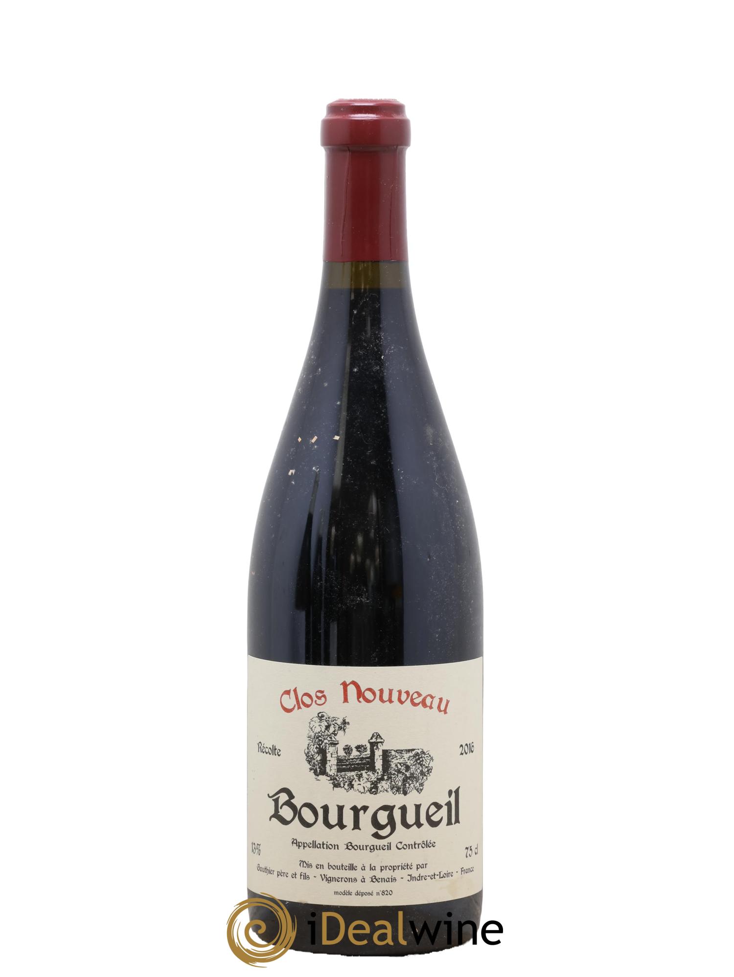 Bourgueil Clos Nouveau Domaine du Bel Air 2016 - Posten von 1 Flasche - 0