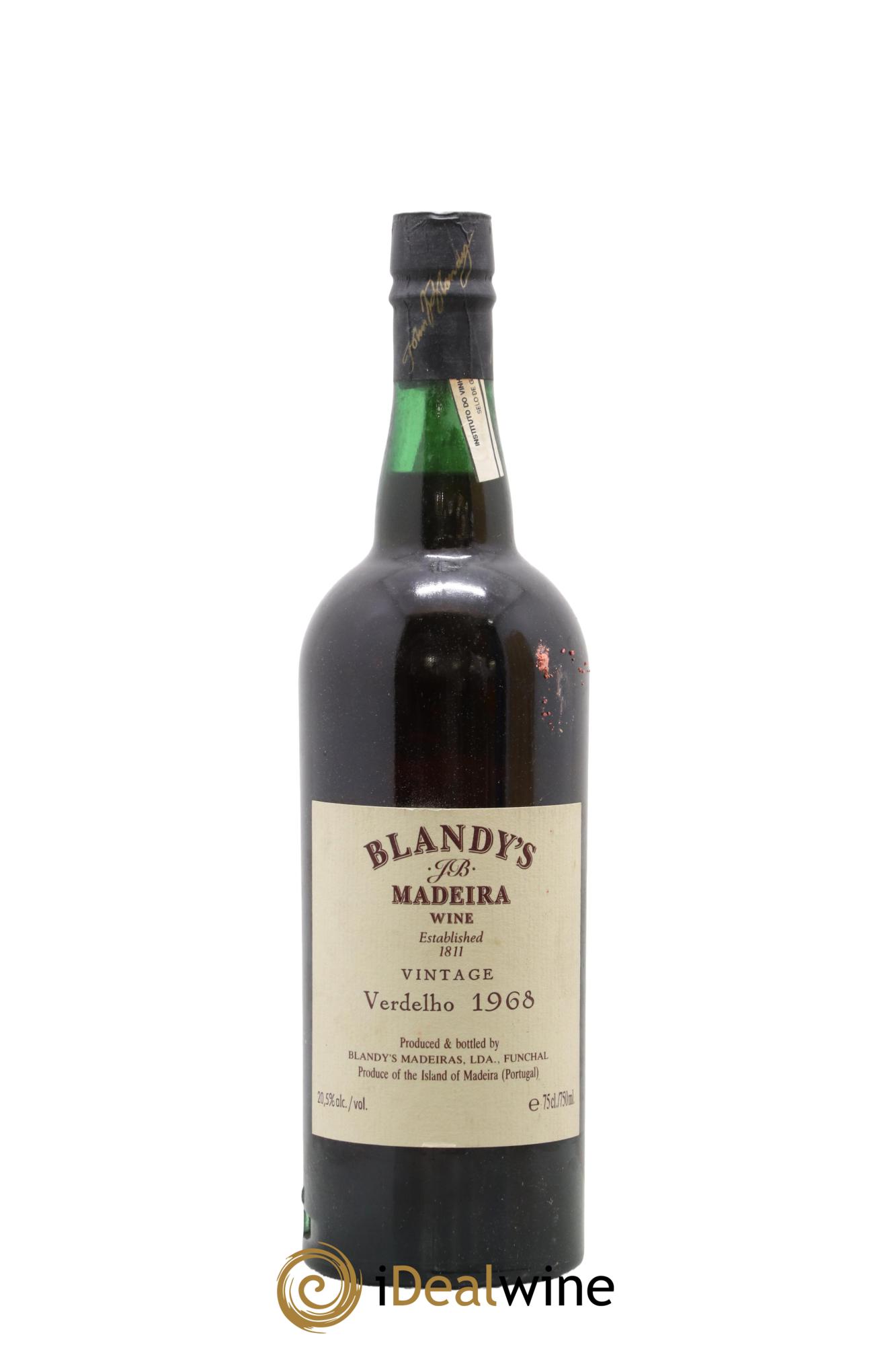 Madère Blandy's Vintage Verdelho 1968 - Lot de 1 bouteille - 2