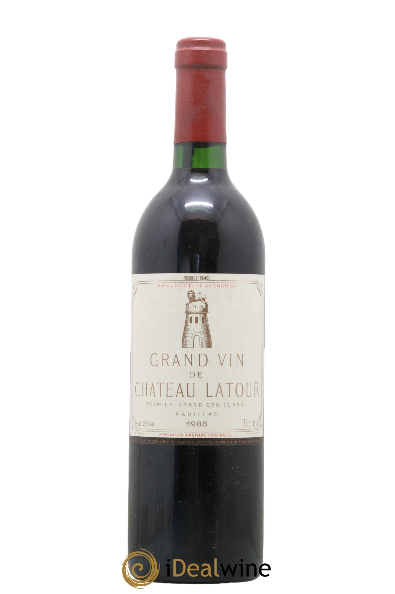 Château Latour 1er Grand Cru Classé 1988 - Lot de 1 bouteille - 0