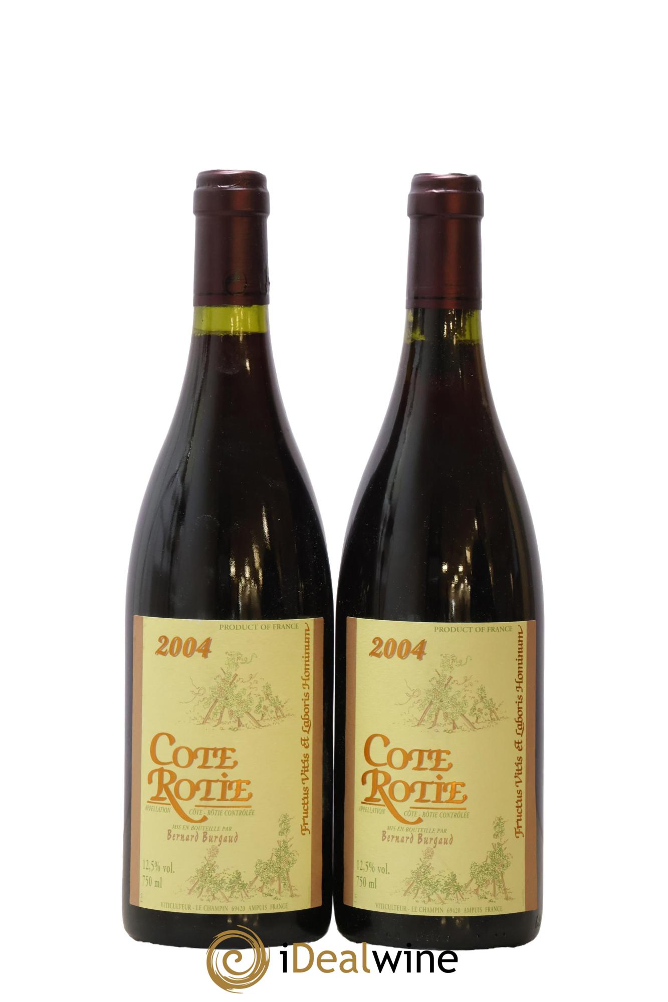 Côte-Rôtie Bernard Burgaud 2004 - Lot de 2 bouteilles - 0