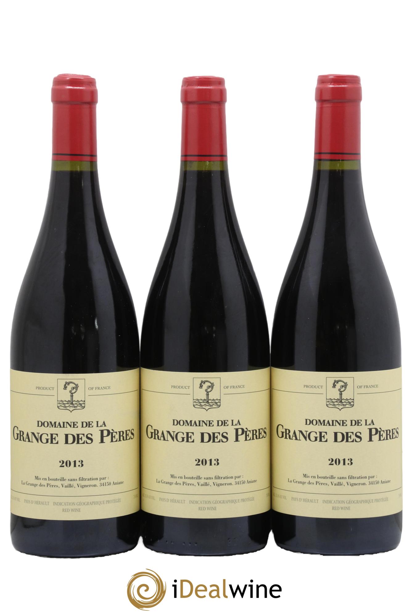 Pays d'Hérault Grange des Pères Laurent Vaillé 2013 - Lot de 3 bouteilles - 0