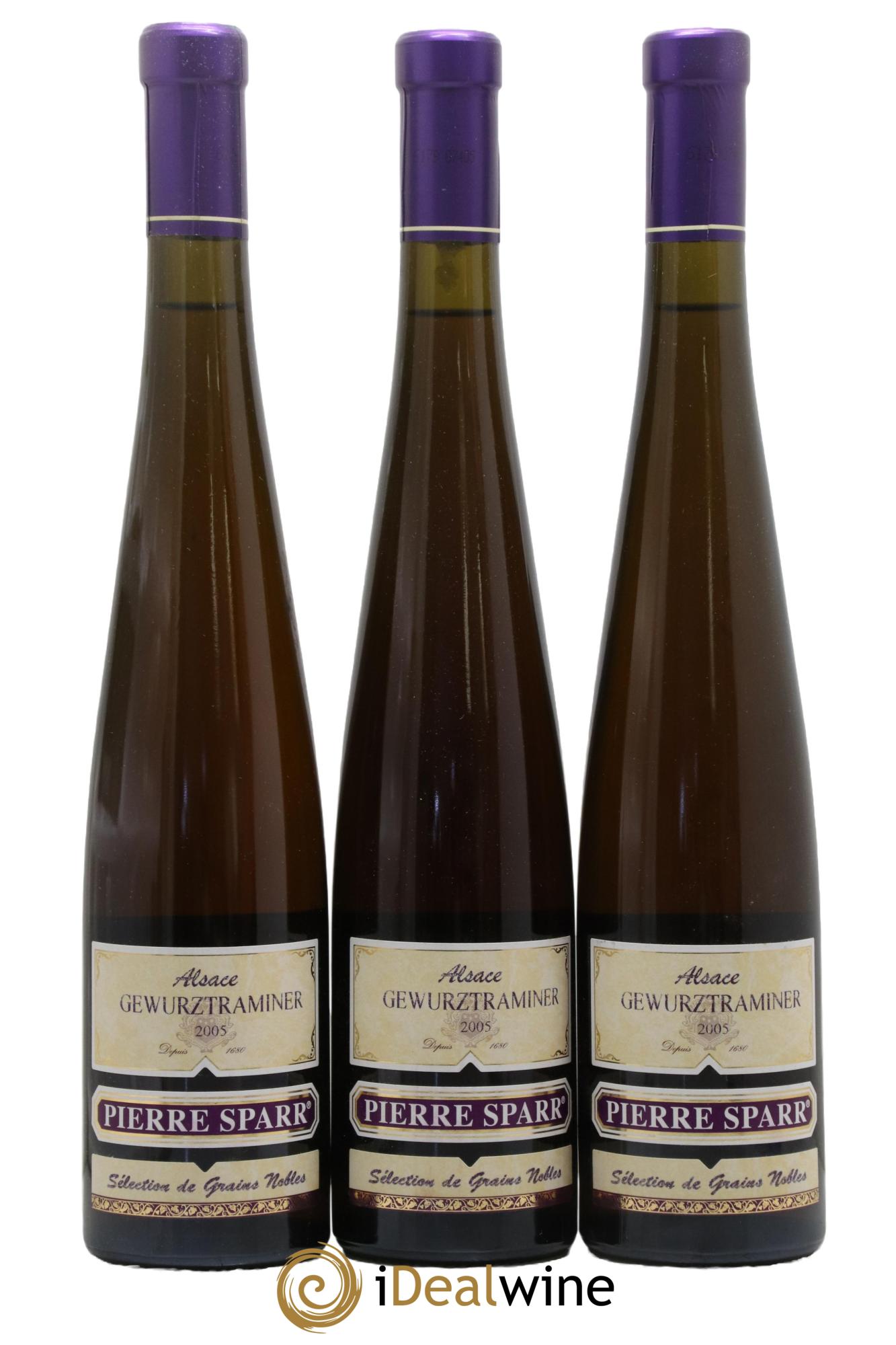 Alsace Gewurztraminer Sélection de Grains Nobles Pierre Sparr  2005 - Posten von 3 Format 50cls - 0