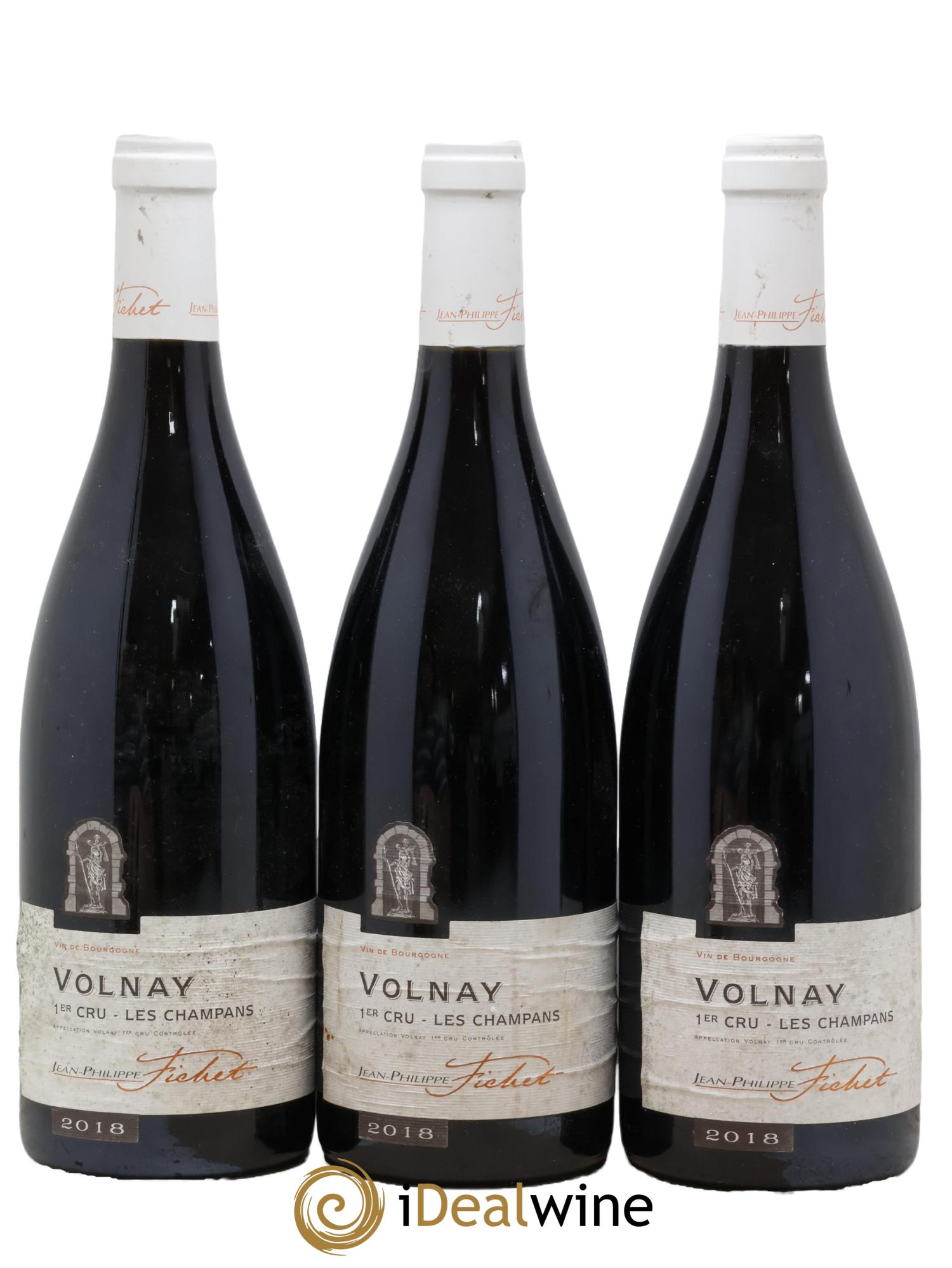 Volnay 1er Cru Champans Domaine Fichet 2018 - Lot de 3 bouteilles - 0