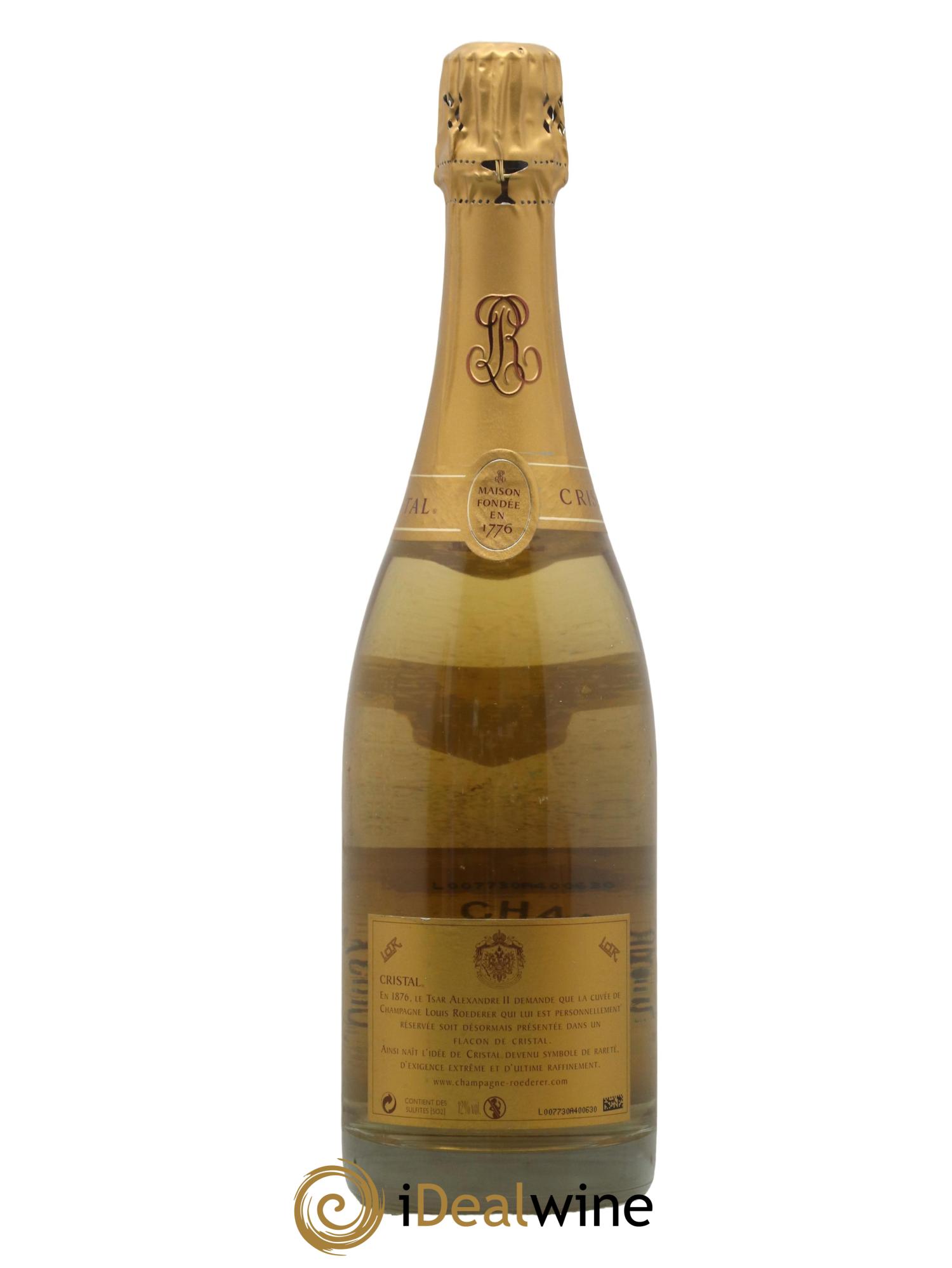 Acquista Cristal Louis Roederer 2002 (lot: 2332944)
