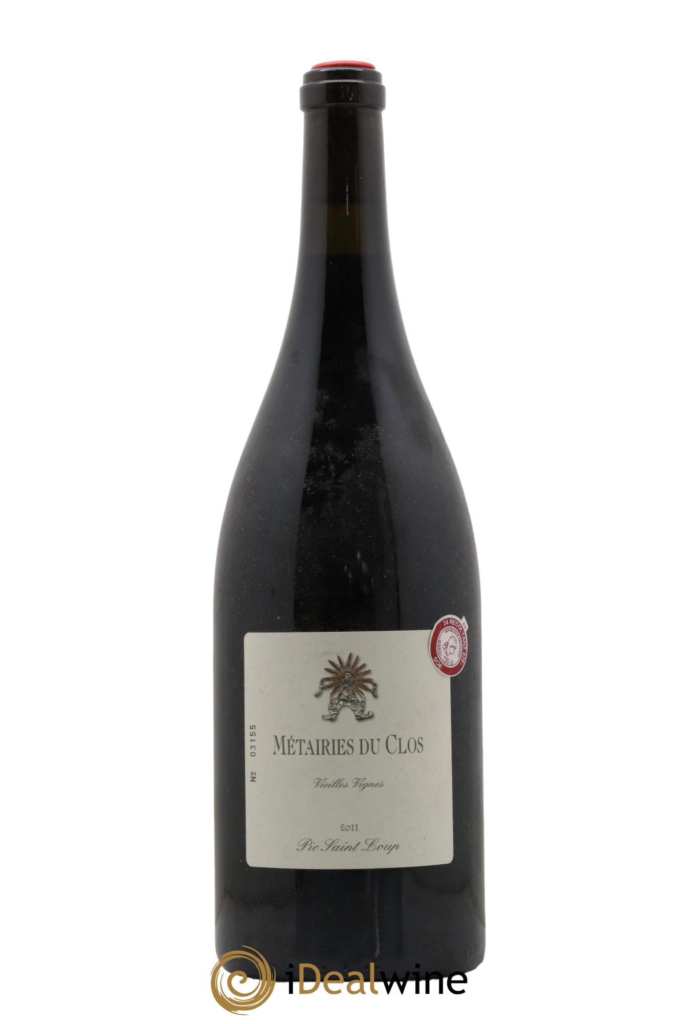 Pic Saint-Loup Les Métairies du Clos Vieilles Vignes Christophe Peyrus et Françoise Julien 2011 - Lot de 1 magnum - 0