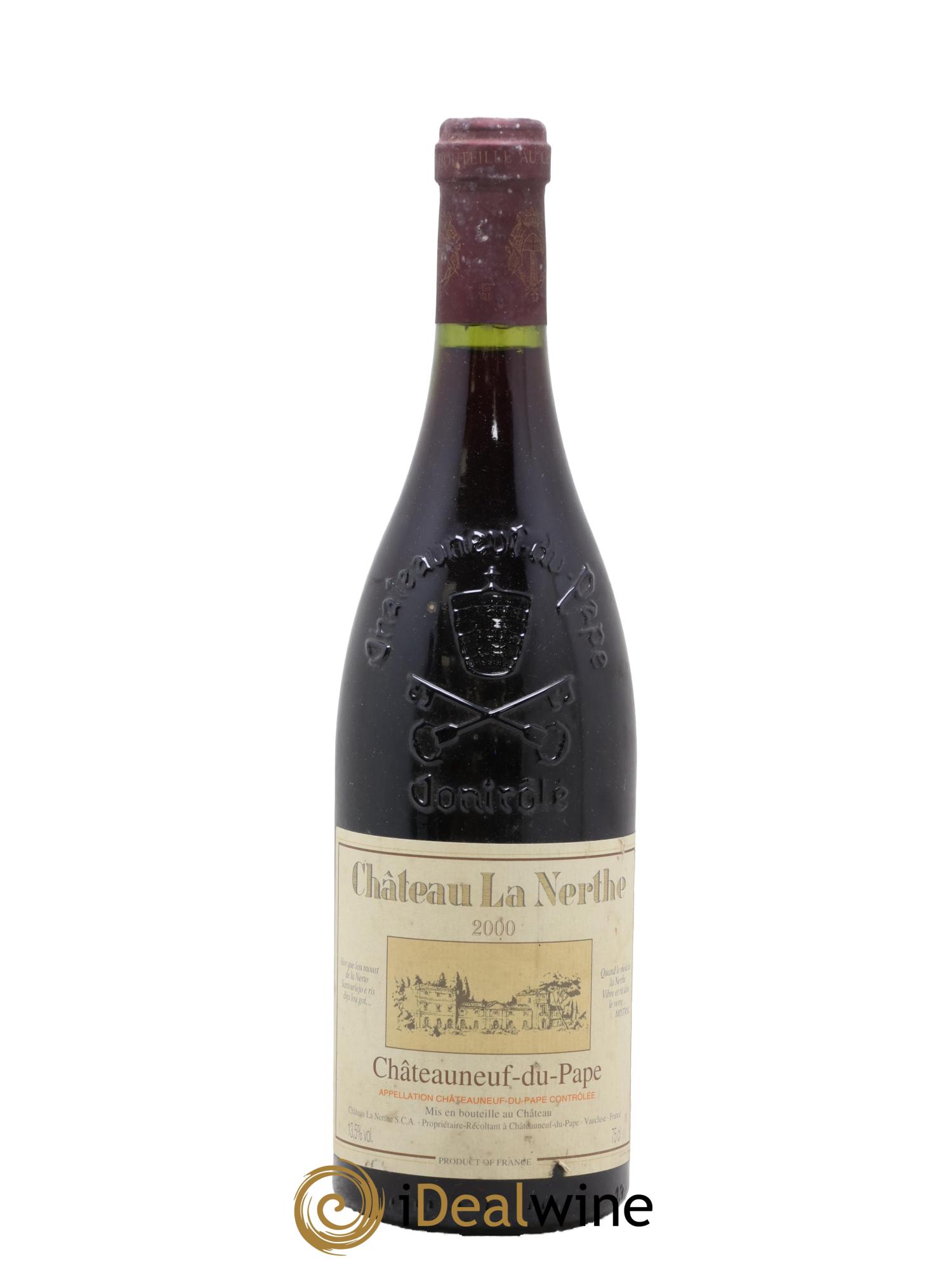 Châteauneuf-du-Pape Château la Nerthe Famille Richard 2000 - Lotto di 1 bottiglia - 0