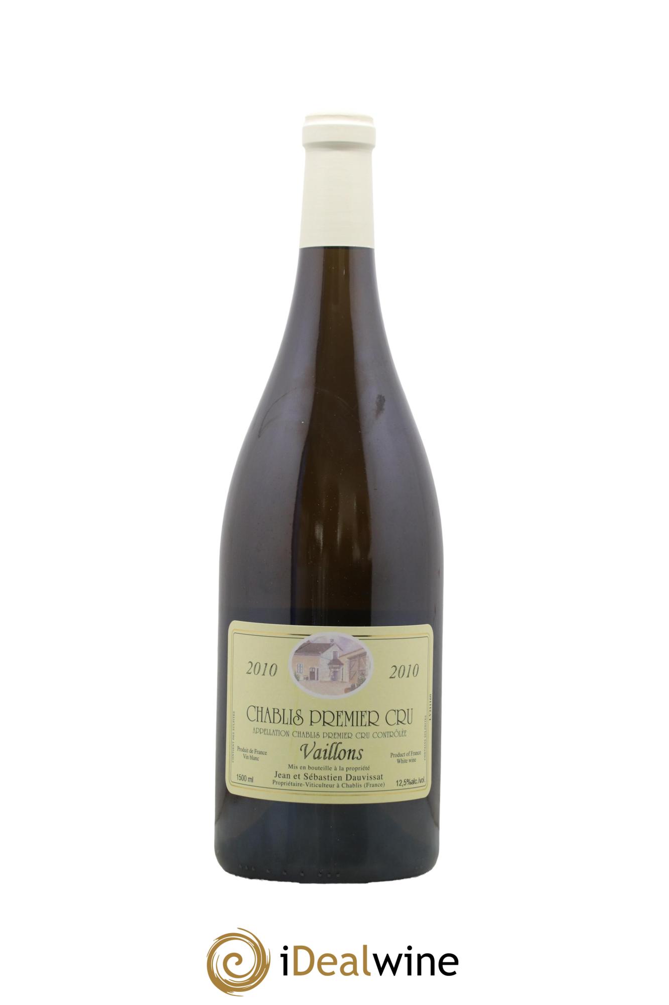 Chablis 1er Cru Vaillons Jean Dauvissat (Domaine) 2010 - Lot of 1 magnum - 0