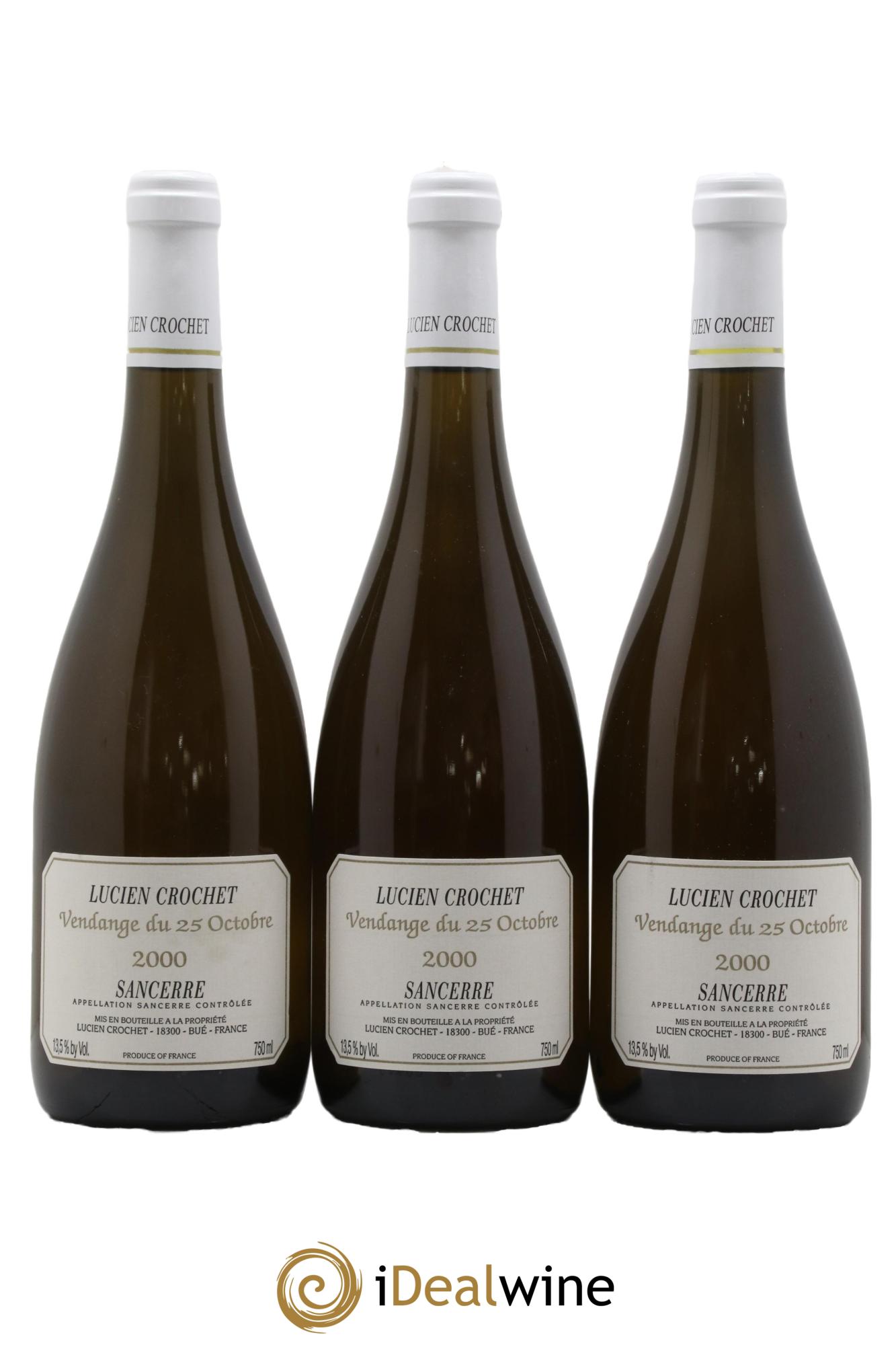 Sancerre Lucien Crochet 2000 - Lot de 3 bouteilles - 0