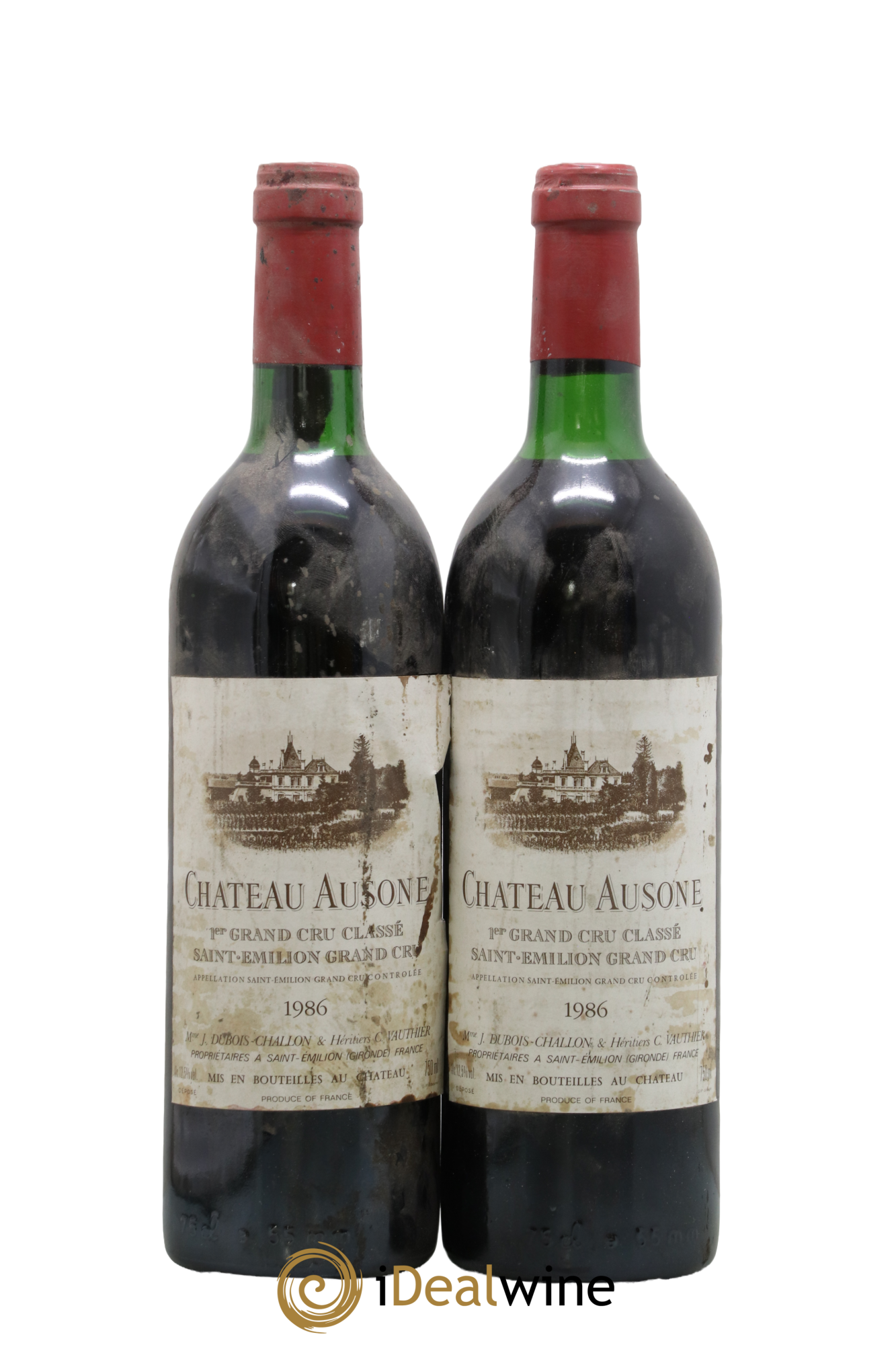 Château Ausone 1er Grand Cru Classé A 1986 - Lot de 2 bouteilles - 0