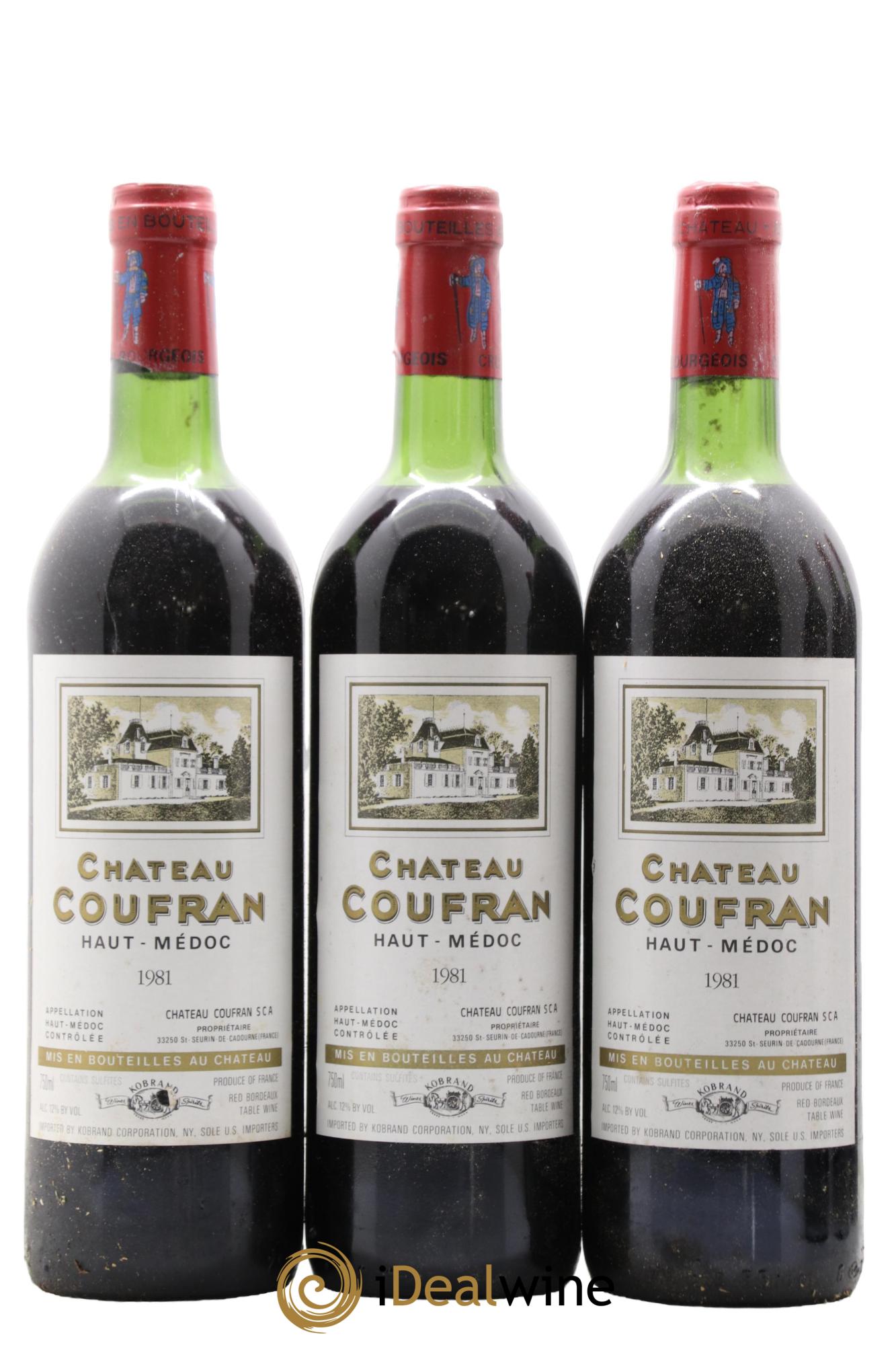 Château Coufran Cru Bourgeois 1981 - Lot de 6 bouteilles - 1